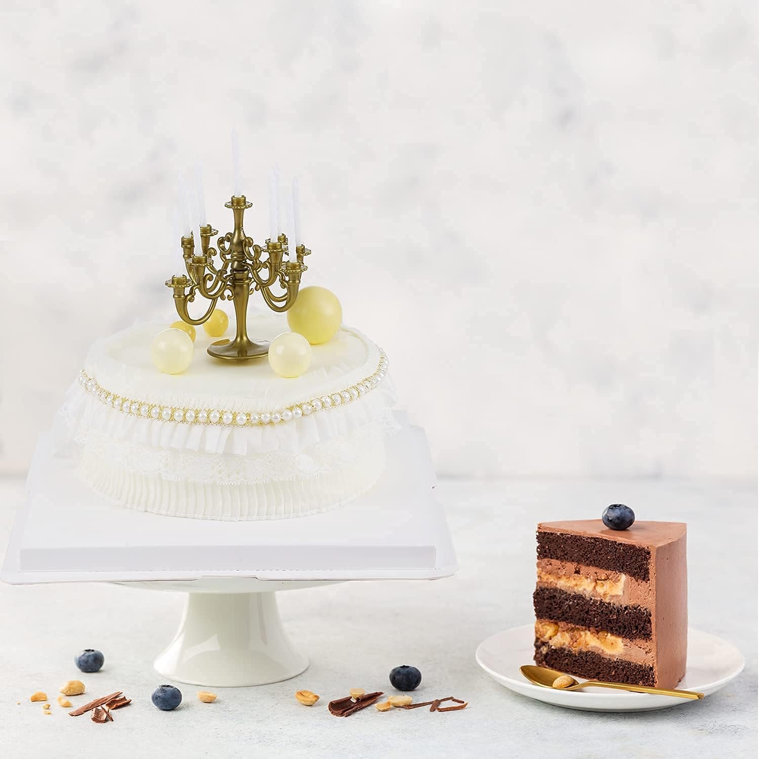 Wholesale 6Pcs 6 Inch Clear Cake Boxes with Ribbon for Christmas Bakery Treats Holiday Pastries Gift Giving White Manufacturer