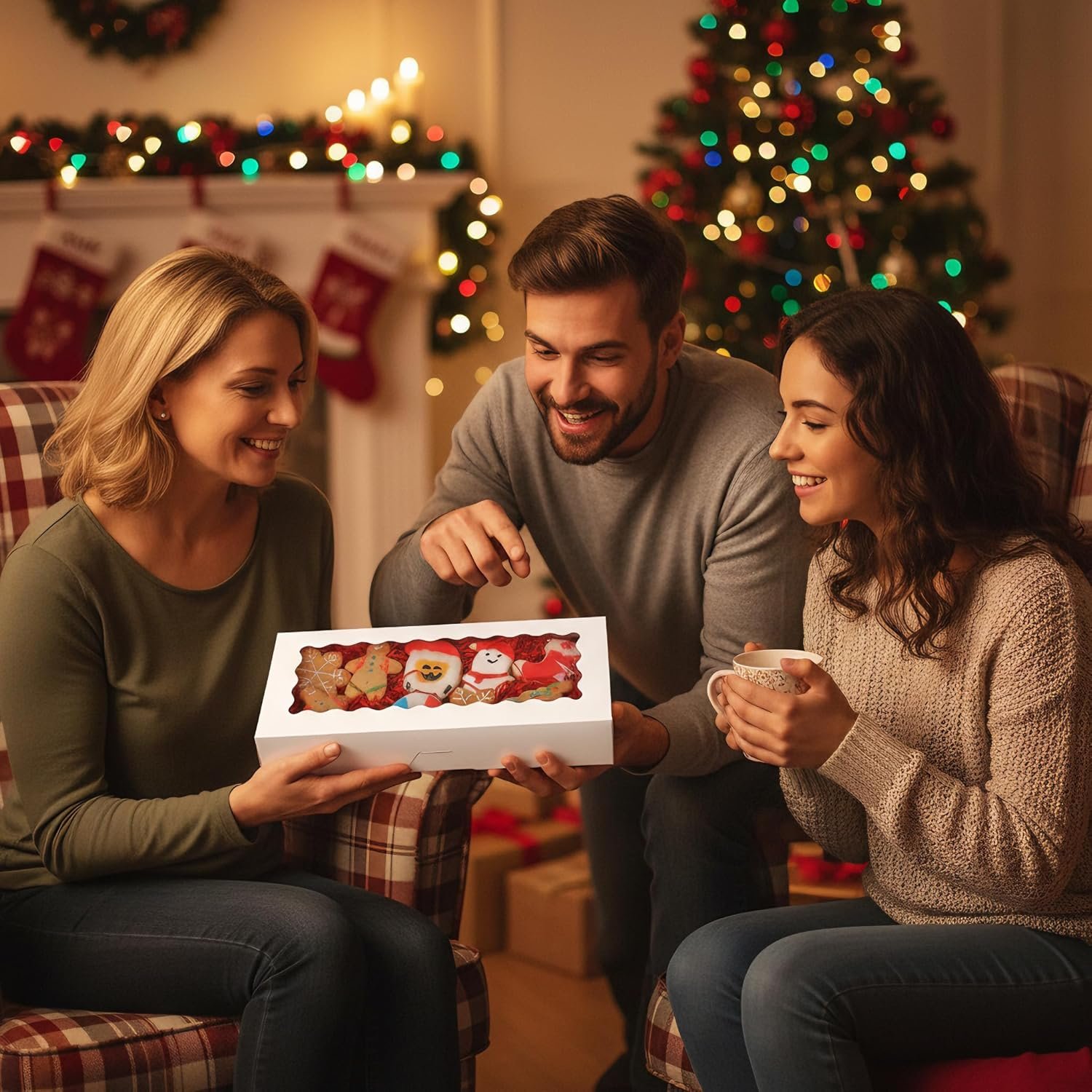 Wholesale 20-Pack Cookie Boxes with Window 12.5