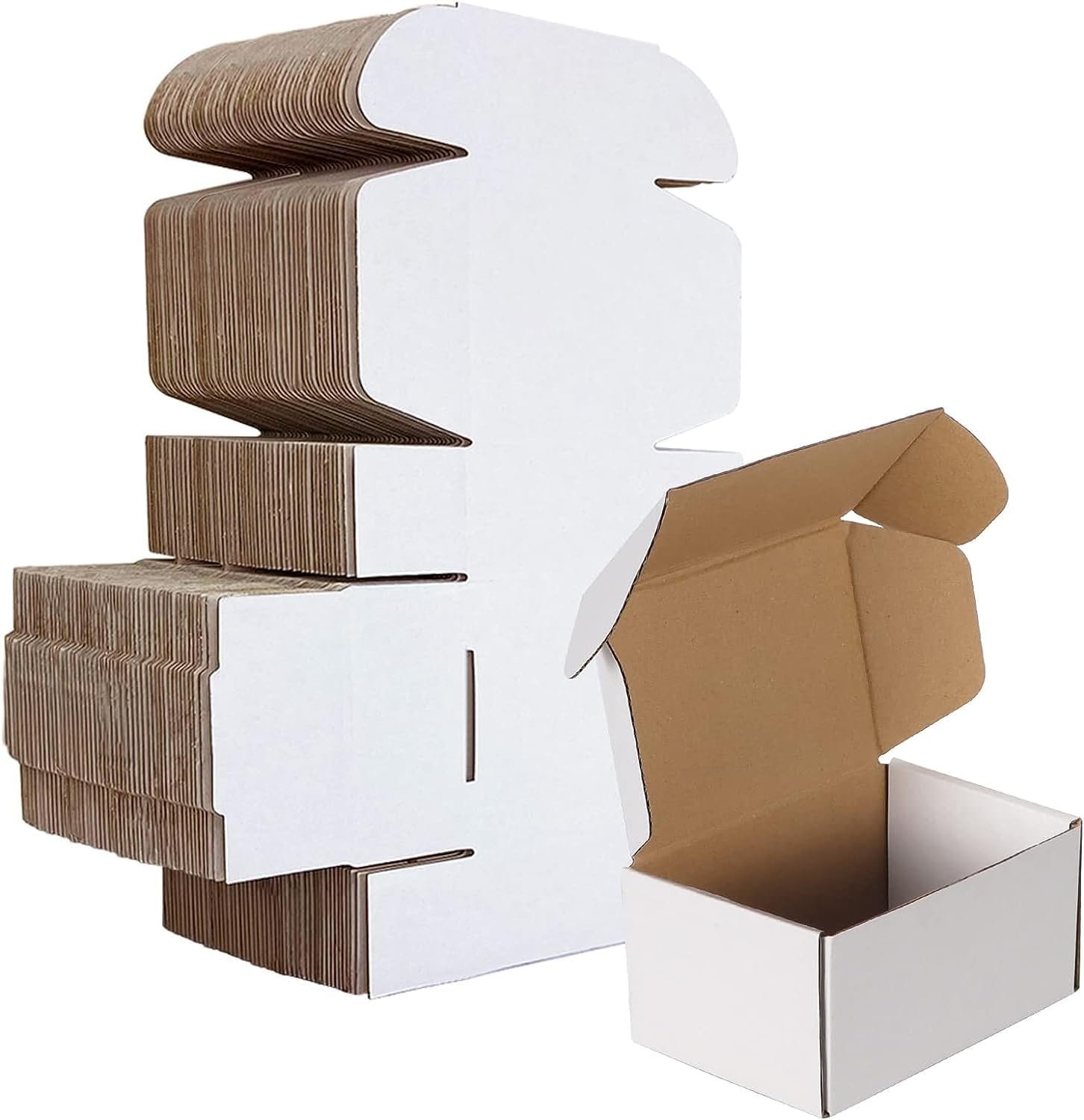 Wholesale 6x4x3 Inches White Corrugated Cardboard Shipping Boxes Literature Mailer Set of 50 Manufacturer