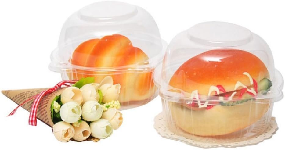 Wholesale 50 Pack Plastic Individual Cupcake Muffin Dome Holders Manufacturer