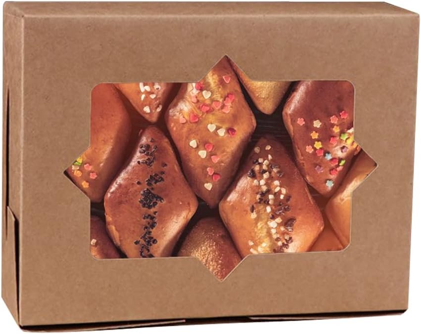 Wholesale 20pcs 8x6x2.5 Inches 3 Style Window Cookie Boxes Bakery Treat Packaging for Chocolate Covered Strawberries Muffins Donuts Manufacturer Wholesale 20pcs 8x6x2.5 Inches 3 Style Window Cookie Boxes Bakery Treat Packaging for Chocolate Covered Strawberries Muffins Donuts Manufacturer