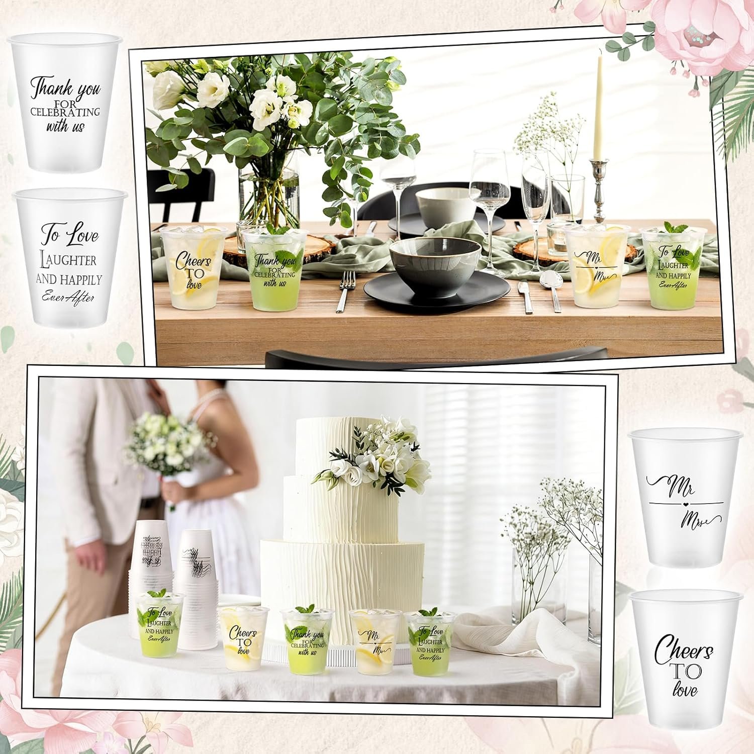 Wholesale 100 Pcs 12 oz Frosted Clear Plastic Disposable Cups Bulk for Wedding Reception Bridal Shower Bachelorette Party Supplies Manufacturer Wholesale 100 Pcs 12 oz Frosted Clear Plastic Disposable Cups Bulk for Wedding Reception Bridal Shower Bachelorette Party Supplies Manufacturer