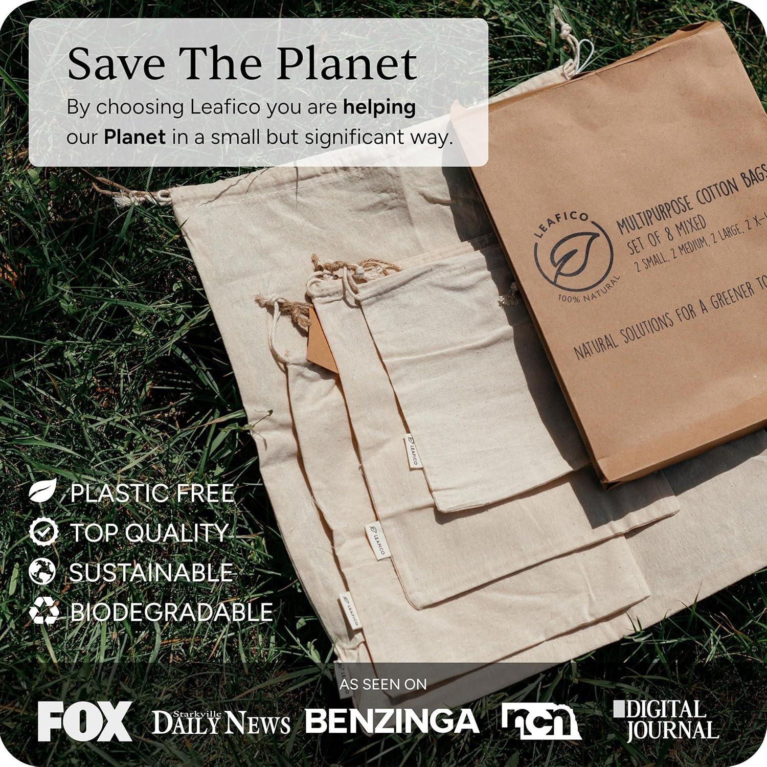 Wholesale Cotton Storage Bags X-Large 14x17 Inch 6-Pack Reusable Muslin Drawstring Bags Biodegradable Canvas Fabric Sacks for Bread Bulk Produce Potatoes Onions Shoes Manufacturer