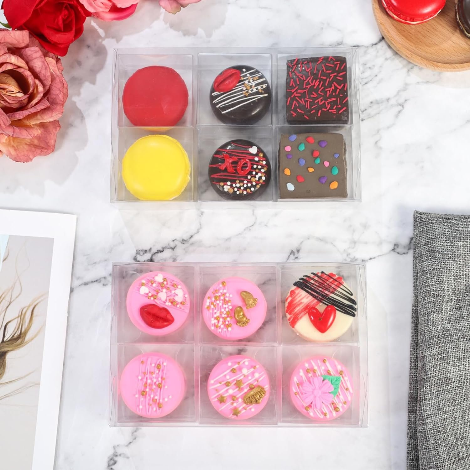 Wholesale 50Pcs 2.17x2.17x1.38 Inch Single Boxes for Chocolate Covered Cookies Macarons Brownies Treats Candies Small Gifts Wedding Bridal Shower Birthday Party Favors Manufacturer Wholesale 50Pcs 2.17x2.17x1.38 Inch Single Boxes for Chocolate Covered Cookies Macarons Brownies Treats Candies Small Gifts Wedding Bridal Shower Birthday Party Favors Manufacturer