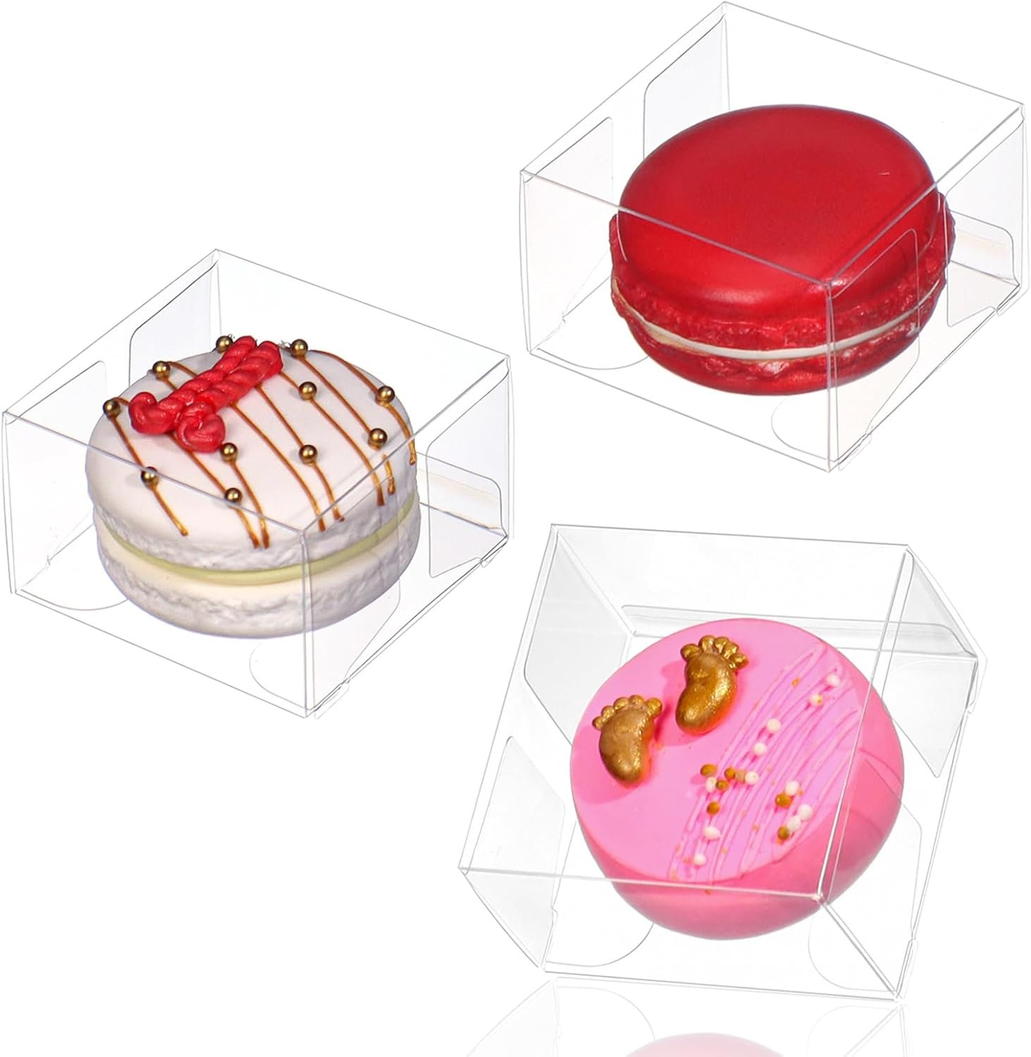 Wholesale 50Pcs 2.17x2.17x1.38 Inch Single Boxes for Chocolate Covered Cookies Macarons Brownies Treats Candies Small Gifts Wedding Bridal Shower Birthday Party Favors Manufacturer