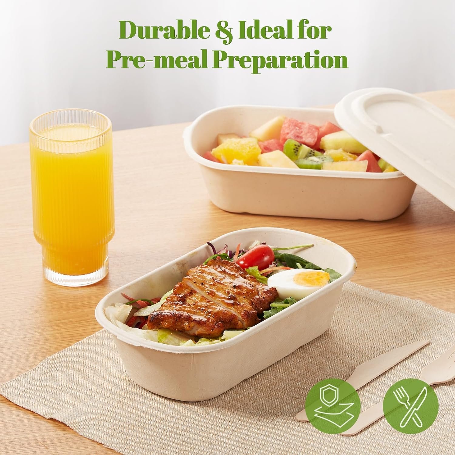 Wholesale 34 oz Eco-Friendly Disposable Food Containers with Lids Sugarcane Pulp Biodegradable Compostable Microwave Safe Takeout Boxes Pack of 50 Manufacturer Wholesale 34 oz Eco-Friendly Disposable Food Containers with Lids Sugarcane Pulp Biodegradable Compostable Microwave Safe Takeout Boxes Pack of 50 Manufacturer