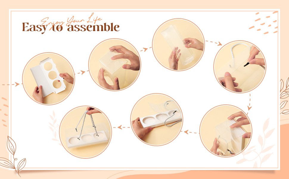 Wholesale 20 Pcs 9 x 3 x 3 Inch Clear Cupcake Boxes with Handles and 3-Count Inserts Portable Pastry Packaging for Cupcakes Muffins Bakery Containers Mothers Day Wedding Party (Brown) Manufacturer