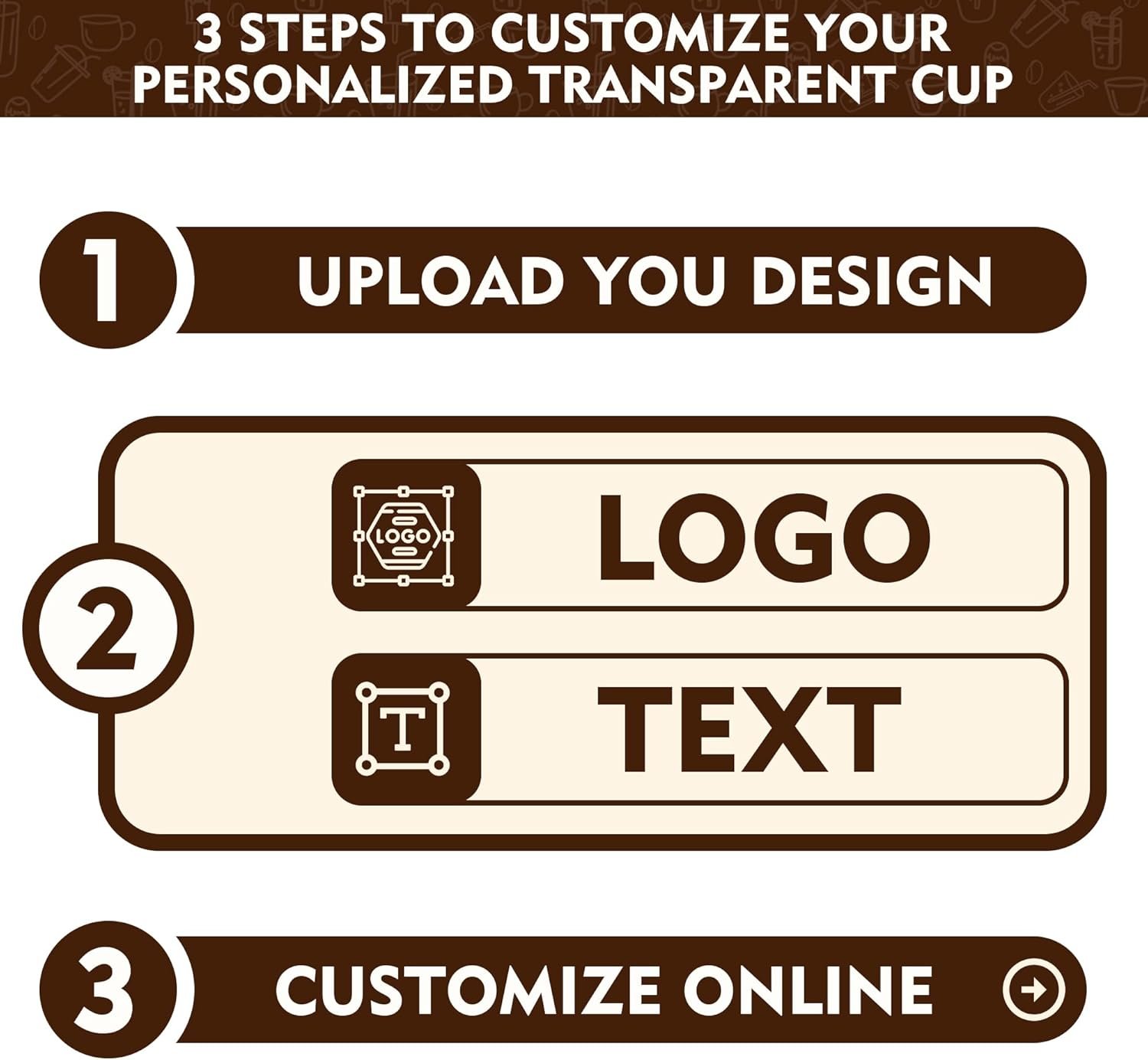 OEM Custom Plastic Cups 12/16oz 100 Pack Personalized Clear for Parties Business Branding Events Weddings Manufacturer OEM Custom Plastic Cups 12/16oz 100 Pack Personalized Clear for Parties Business Branding Events Weddings Manufacturer