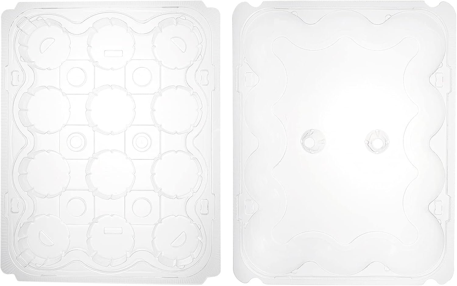 Wholesale 12 Pack Stackable Clear Cupcake Carriers with Detachable Lids for Cupcakes Muffins BPA-free Manufacturer