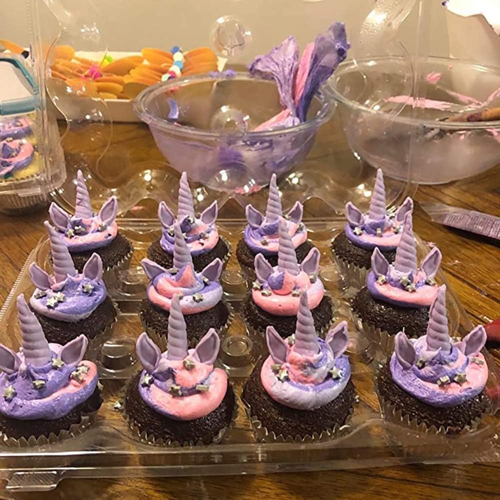 Wholesale 12 Pack Stackable Clear Cupcake Carriers with Detachable Lids for Cupcakes Muffins BPA-free Manufacturer