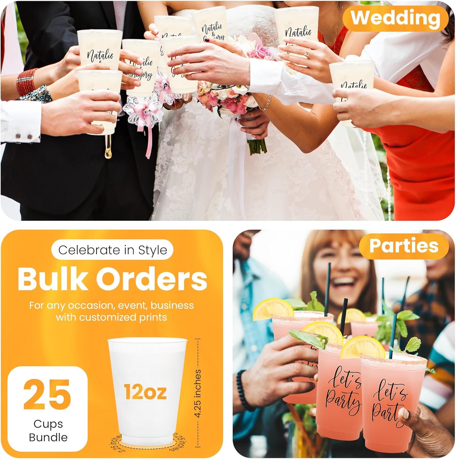 Wholesale 12oz Customizable Frost Flex Cups Personalized Reusable Plastic for Parties Weddings Events Businesses Bulk Printed Drinkware (25) Manufacturer Wholesale 12oz Customizable Frost Flex Cups Personalized Reusable Plastic for Parties Weddings Events Businesses Bulk Printed Drinkware (25) Manufacturer