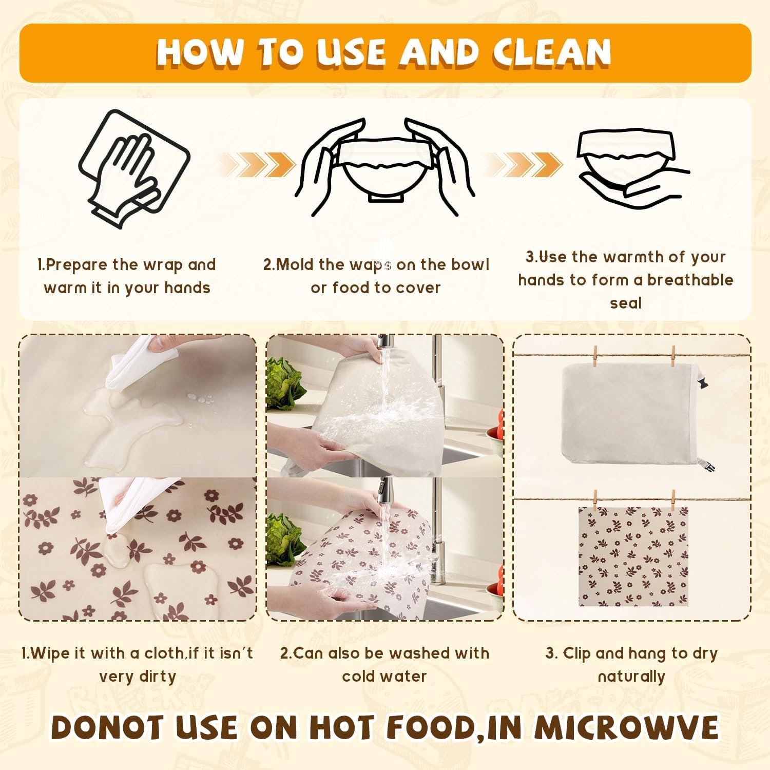 OEM Reusable Organic Linen Beeswax Bread Bags Large Capacity for Sourdough Storage with 3 Beeswax Wraps Baking Accessories Manufacturer