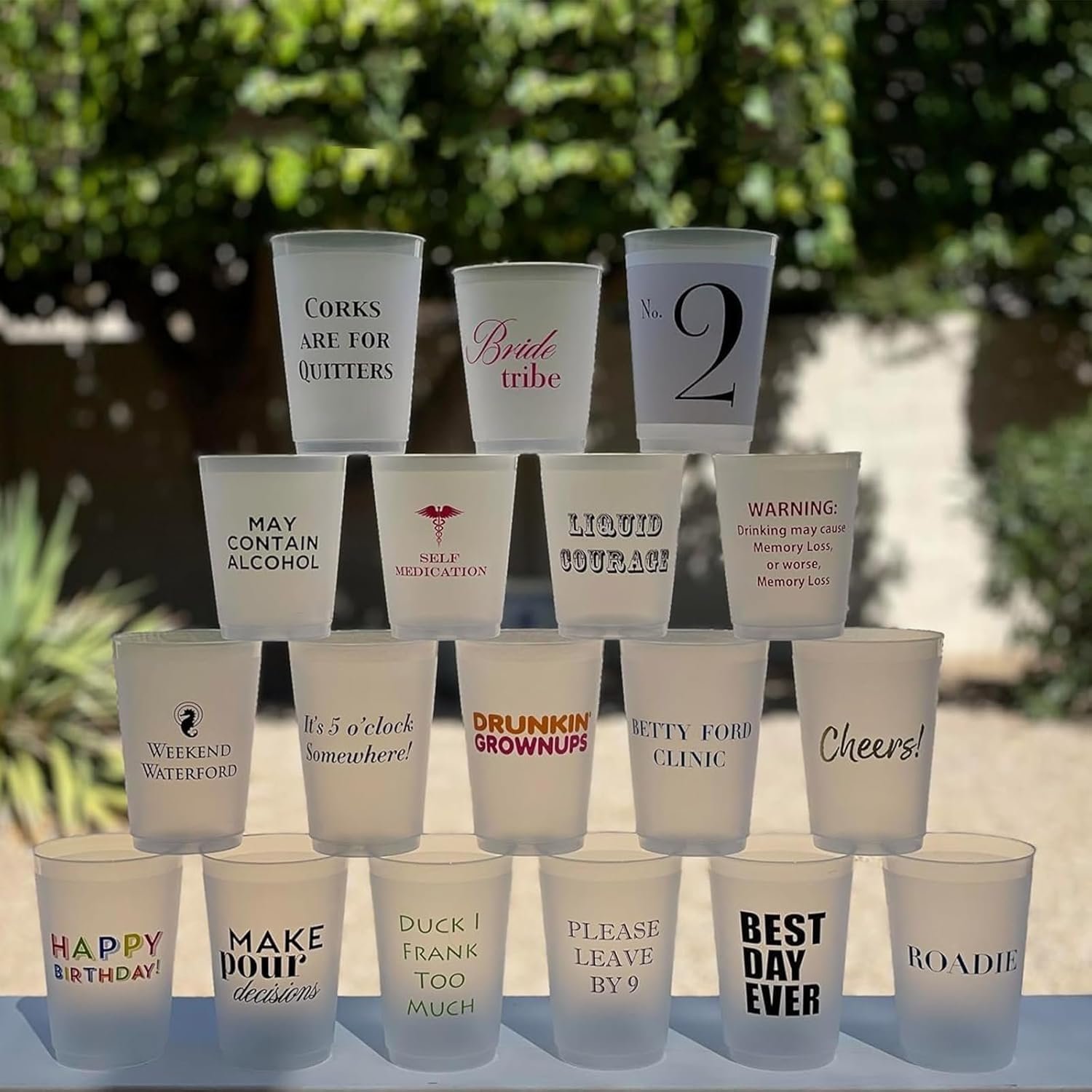 Wholesale 50-Pack Personalized Frosted Shatterproof Cups 7/12/16oz Custom Disposable Reusable Plastic with Custom Design for Wedding Bridal Shower Modern Party (16 oz) Manufacturer Wholesale 50-Pack Personalized Frosted Shatterproof Cups 7/12/16oz Custom Disposable Reusable Plastic with Custom Design for Wedding Bridal Shower Modern Party (16 oz) Manufacturer