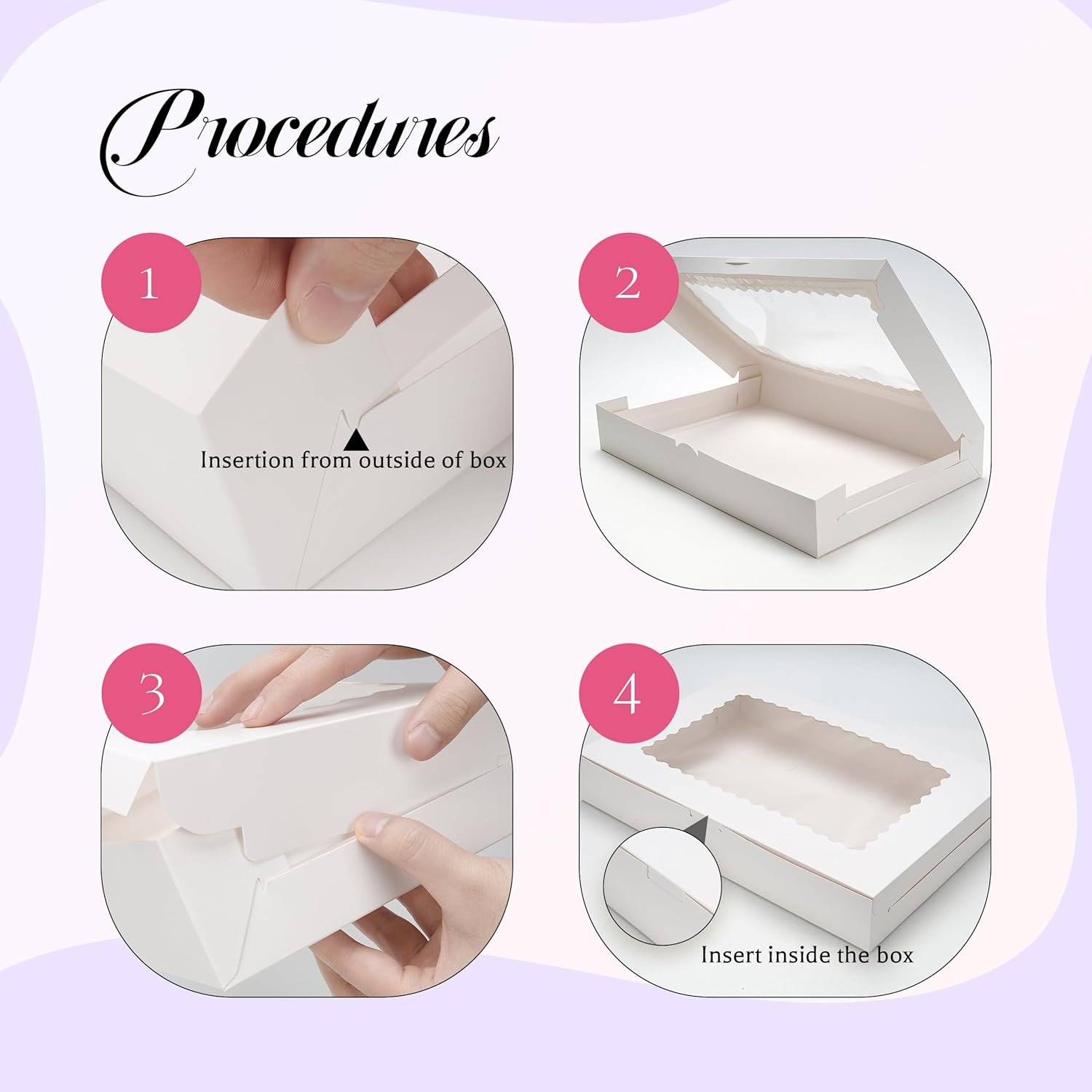 Wholesale 5 Pack Cookie Boxes 16x11x2.5 Inch Bakery Boxes with Window for Treat Packaging Gift Giving Desserts Chocolate Covered Strawberries Donuts Cocoa Bombs Factory