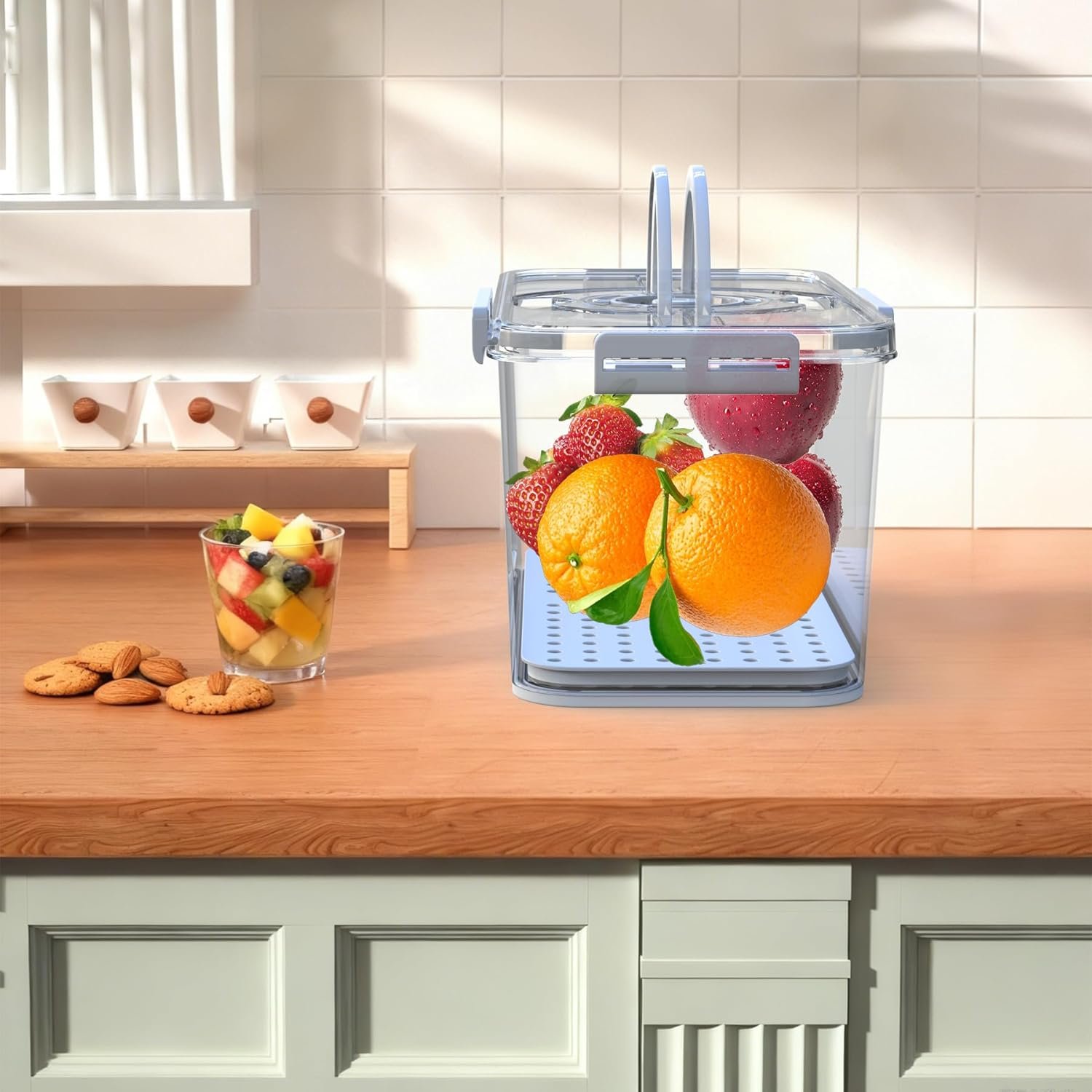 OEM Airtight Bread Storage Box with Lid Handle Timer for Kitchen Counter Portable for Homemade Breads Toast Bagels Donuts Cookies Grey Manufacturer OEM Airtight Bread Storage Box with Lid Handle Timer for Kitchen Counter Portable for Homemade Breads Toast Bagels Donuts Cookies Grey Manufacturer