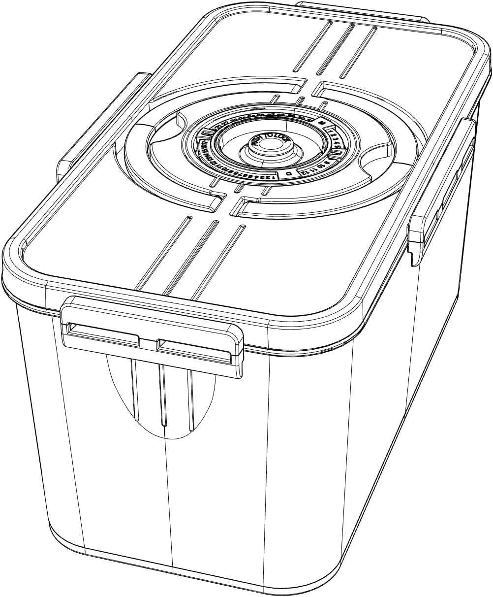 OEM Airtight Bread Storage Box with Lid Handle Timer for Kitchen Counter Portable for Homemade Breads Toast Bagels Donuts Cookies Grey Manufacturer OEM Airtight Bread Storage Box with Lid Handle Timer for Kitchen Counter Portable for Homemade Breads Toast Bagels Donuts Cookies Grey Manufacturer