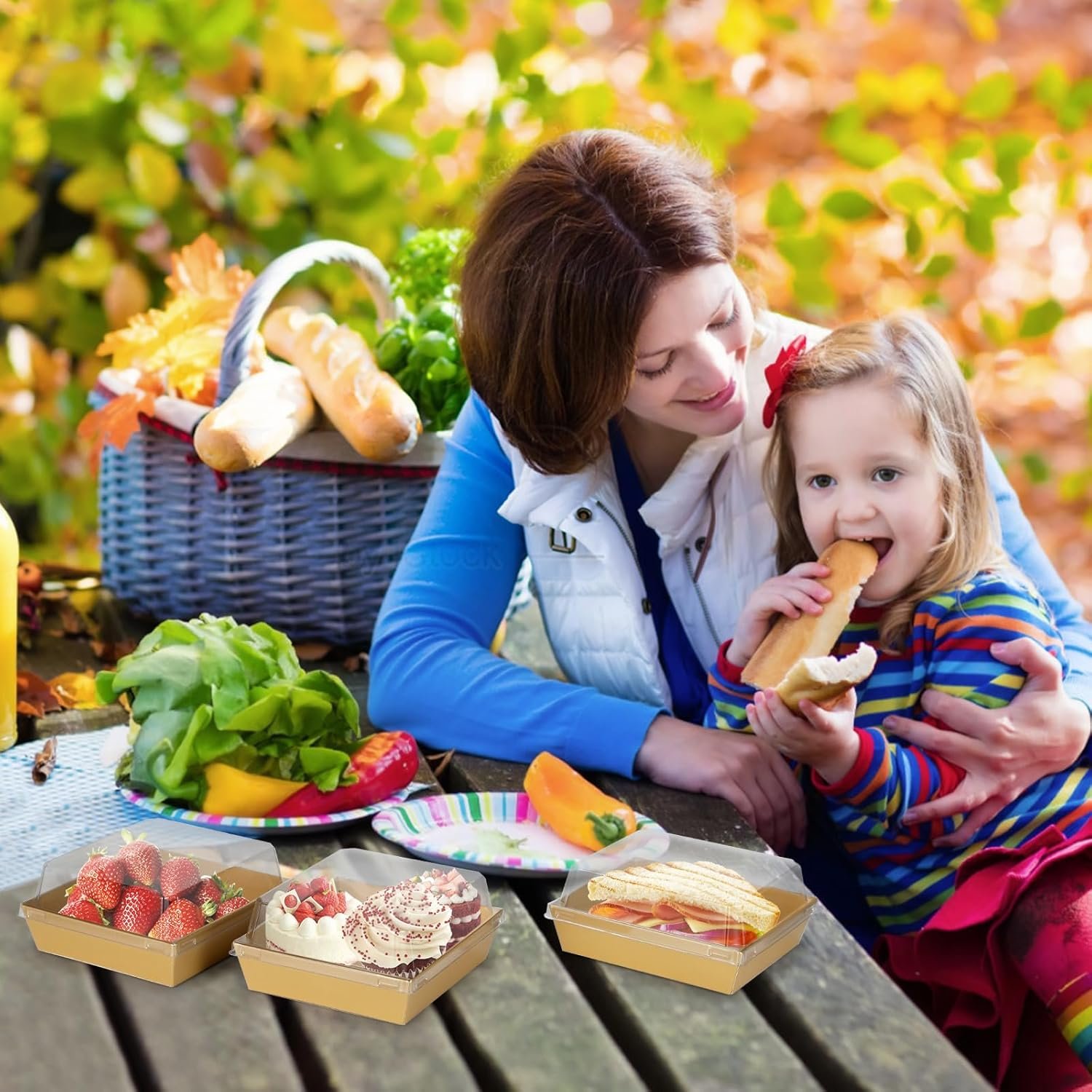 Wholesale 20 Pack Charcuterie Boxes with Clear Lids Square Disposable Paper Food Containers for Bakery Strawberries Cake Slices Donuts Parties Weddings Valentines Outdoors Home Use Gold Manufacturer