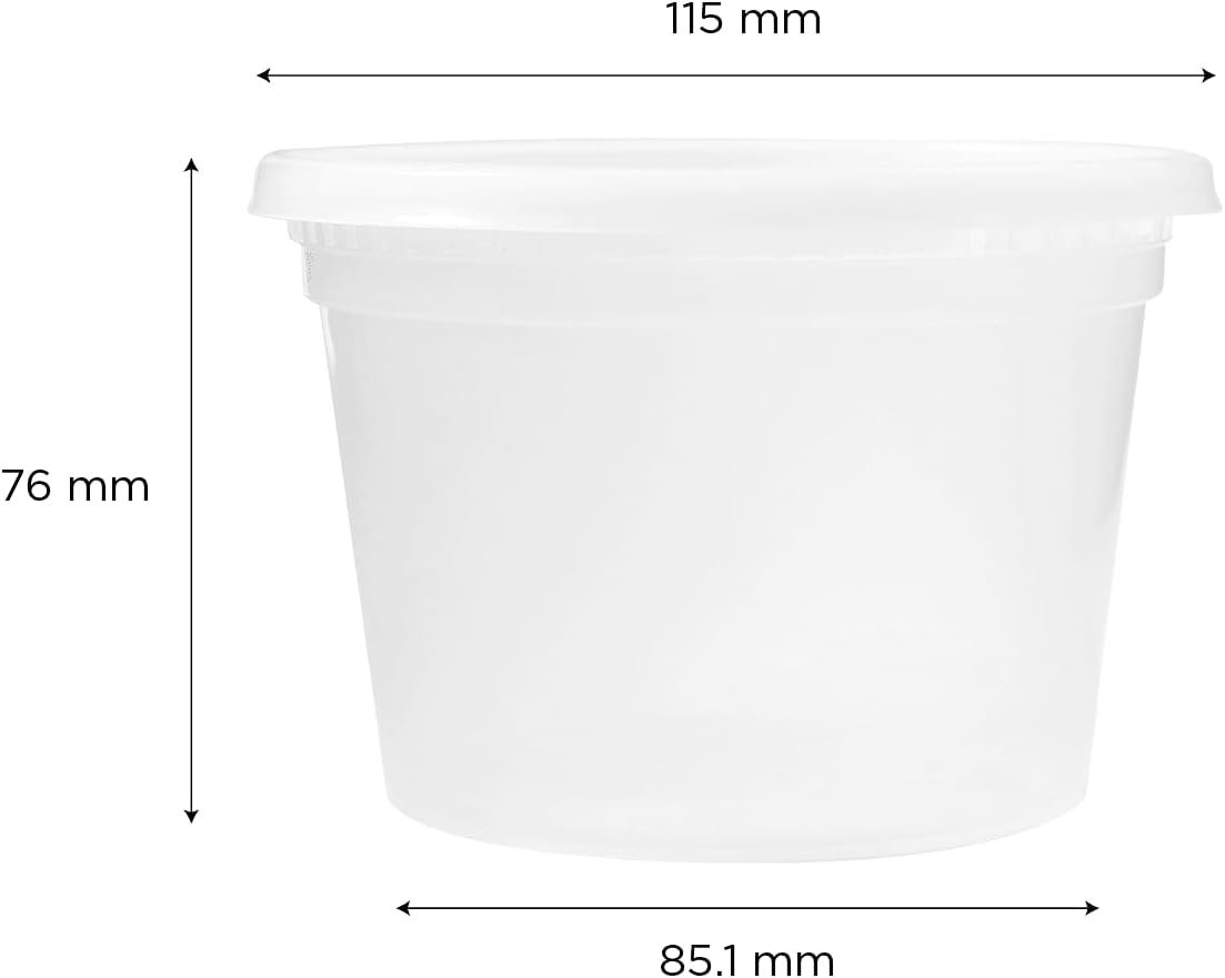 Wholesale [16oz - 240 ct] Clear PP Injection Molded Round Deli Containers with Lids (FP-IMDC16-PP) Manufacturer
