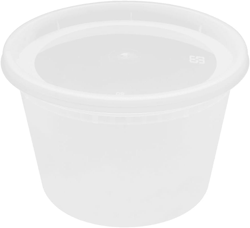 Wholesale [16oz - 240 ct] Clear PP Injection Molded Round Deli Containers with Lids (FP-IMDC16-PP) Manufacturer