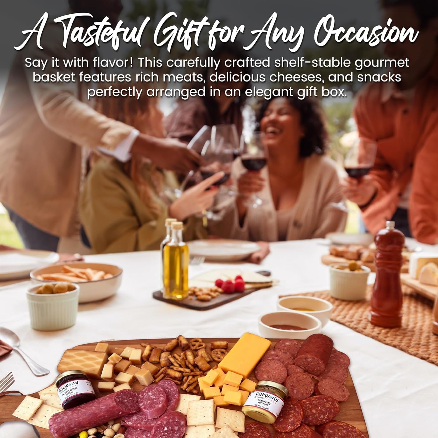 Wholesale Deluxe Meat and Cheese Gift Basket Gourmet Charcuterie Assortment 11-Item Bundle for Business Congratulations Care Packages Tailgating Holidays Manufacturer Wholesale Deluxe Meat and Cheese Gift Basket Gourmet Charcuterie Assortment 11-Item Bundle for Business Congratulations Care Packages Tailgating Holidays Manufacturer