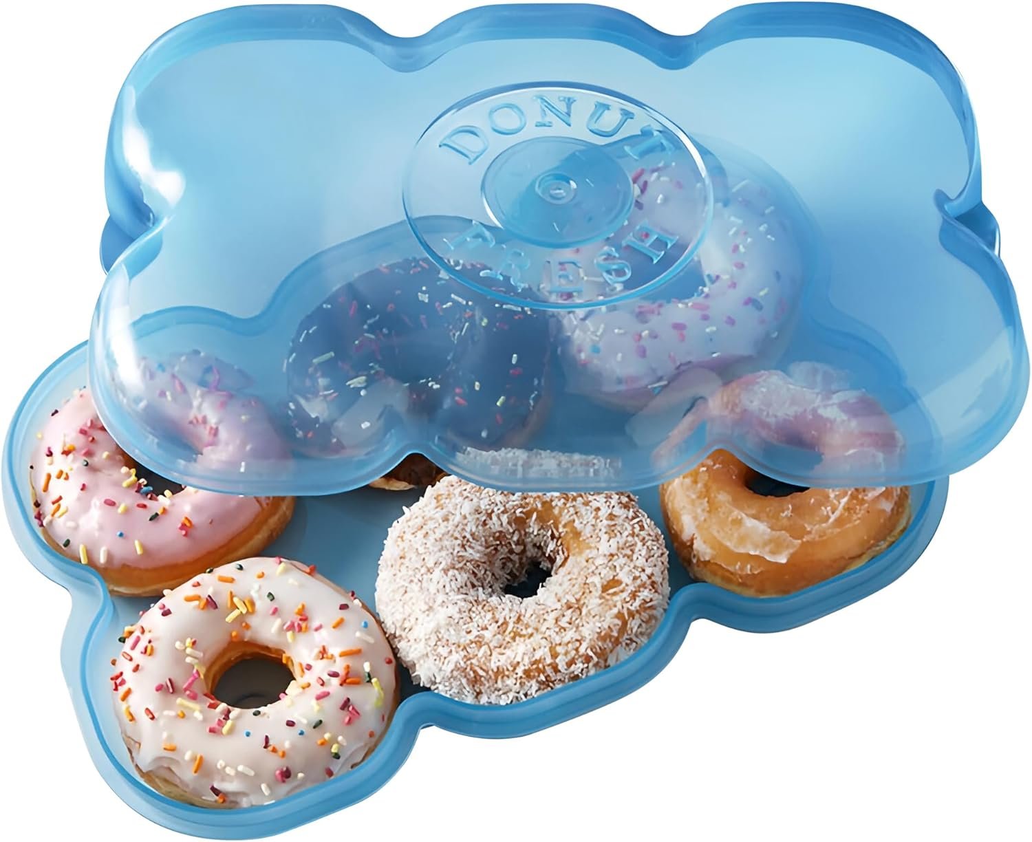 OEM Airtight Reusable BPA-Free Donut Storage Container Holder Holds 6 Fresh Donuts Manufacturer OEM Airtight Reusable BPA-Free Donut Storage Container Holder Holds 6 Fresh Donuts Manufacturer