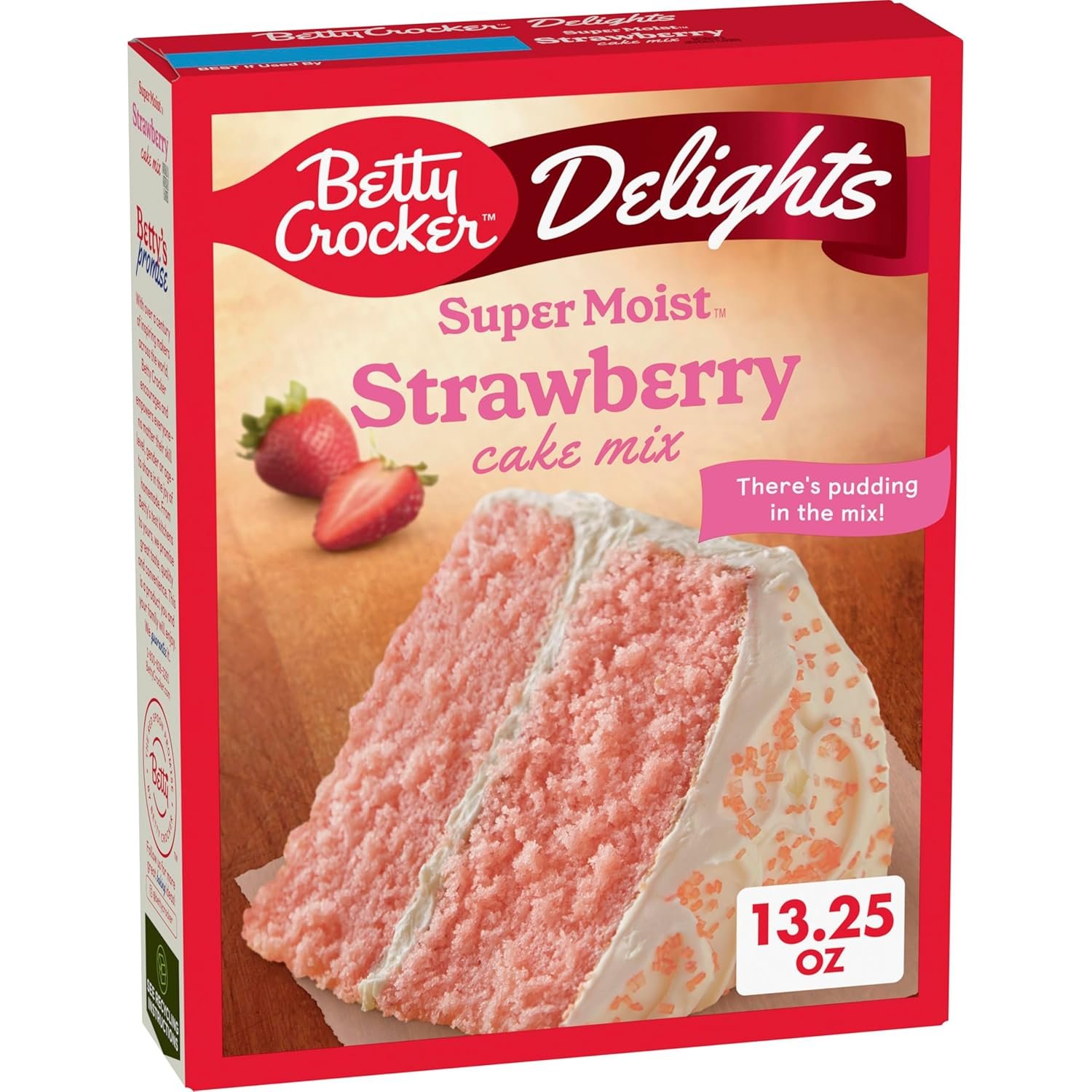 OEM Super Moist Strawberry Cake Mix 13.25 oz Manufacturer