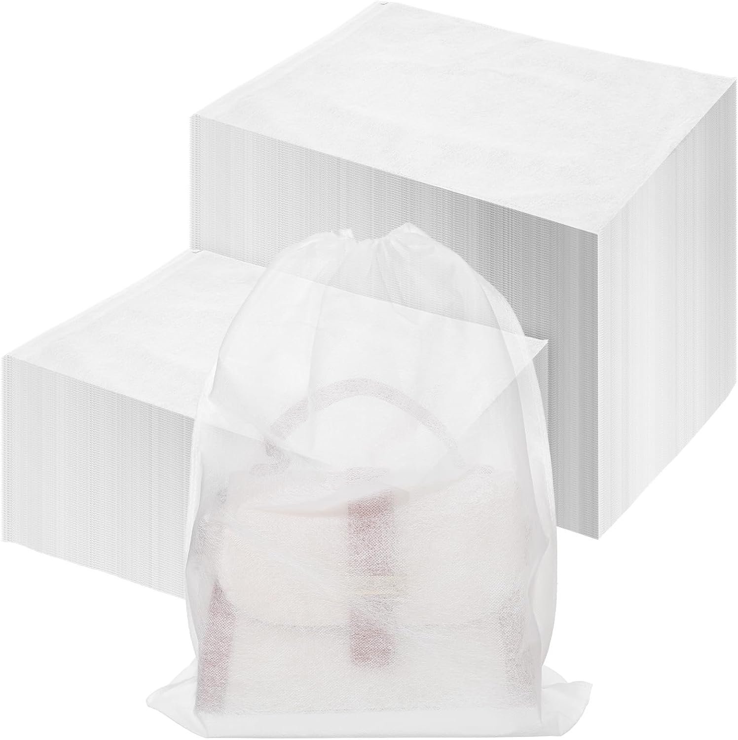 Wholesale 100 Pcs Dust Bags for Purses and Handbags Non-Woven Fabric Storage Covers with Drawstring 19.7x15.8 Inch Reusable Organizers for Shoes Travel Closet White Manufacturer Wholesale 100 Pcs Dust Bags for Purses and Handbags Non-Woven Fabric Storage Covers with Drawstring 19.7x15.8 Inch Reusable Organizers for Shoes Travel Closet White Manufacturer