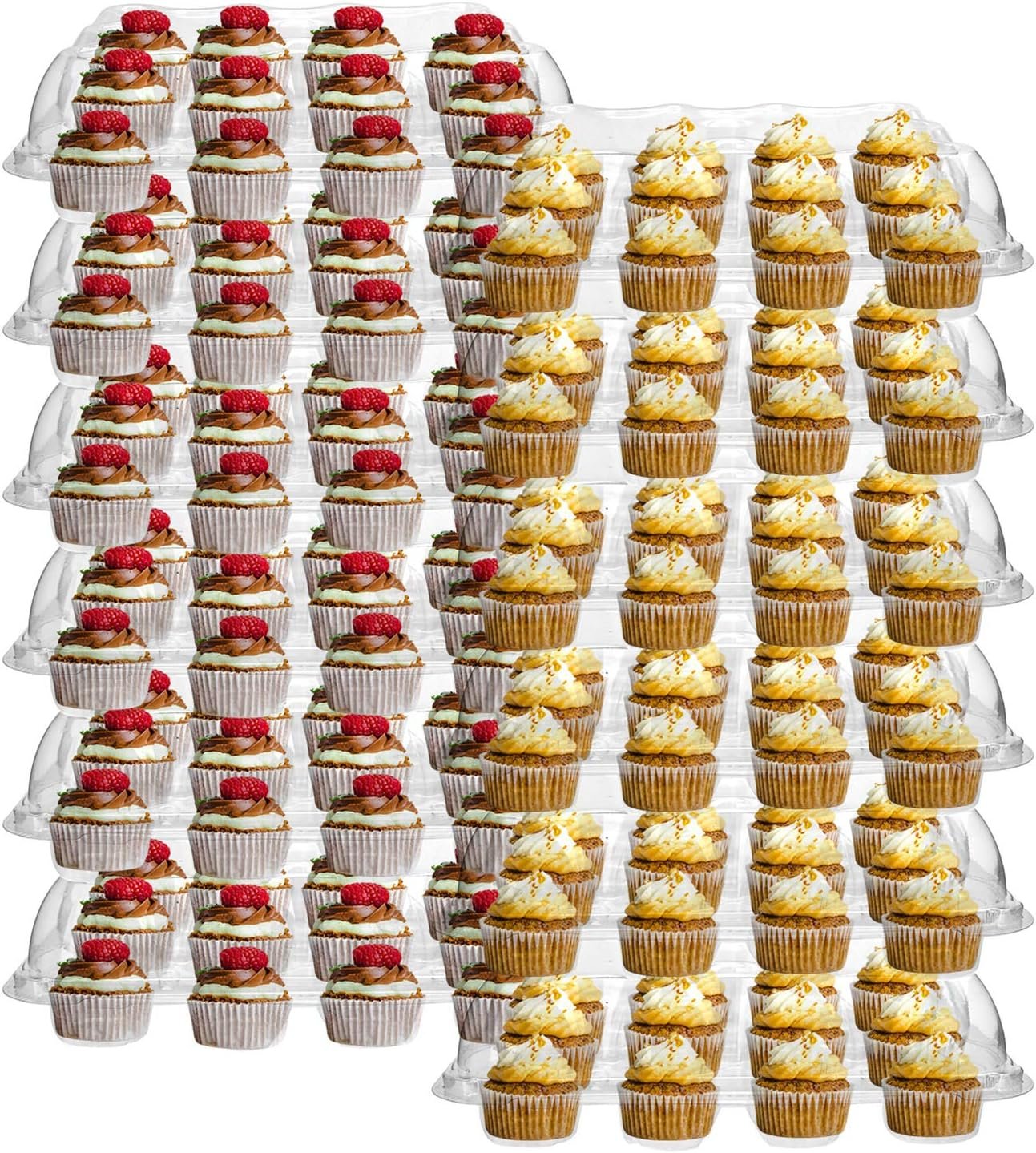 Wholesale 12 Pack Stackable Clear Cupcake Carriers with Detachable Lids for Cupcakes Muffins BPA-free Manufacturer