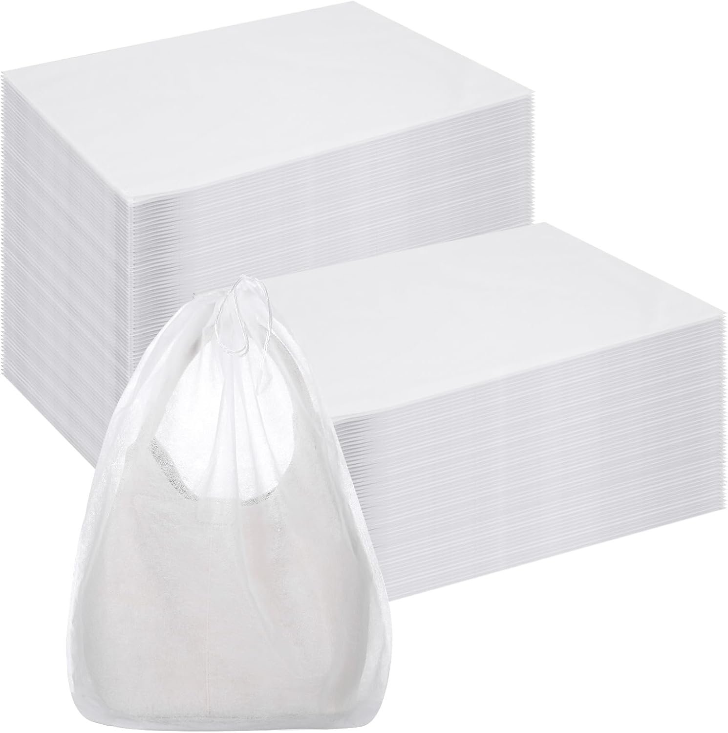 Wholesale 120 Pcs Breathable Non-Woven Fabric Dust Proof Storage Bags with Drawstring for Handbags Purses Shoes and Travel Organizer 19.7x15.7 Inch White Manufacturer