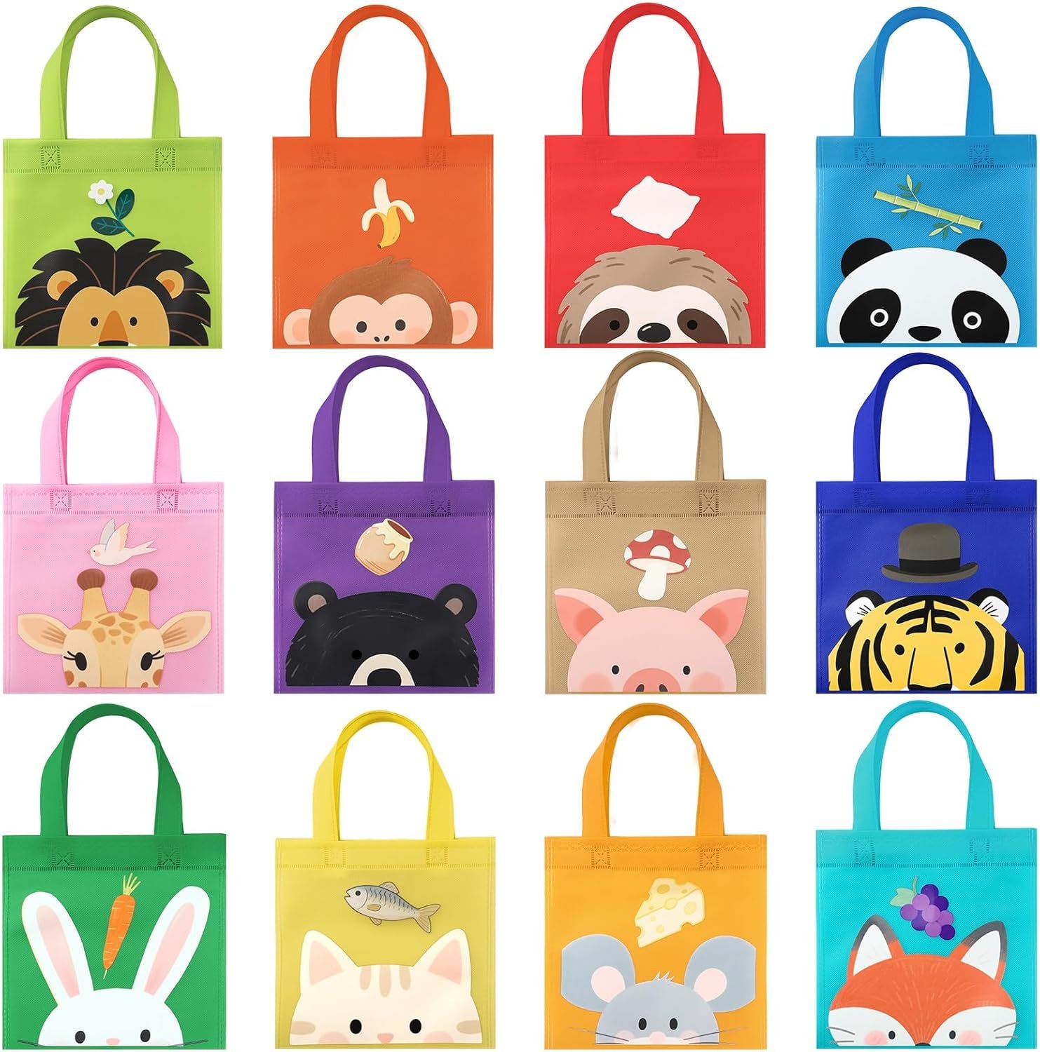 Wholesale 12PCS Non-Woven Safari Goodie Bags Jungle Party Favor Totes with Handles Double-Sided Animal Prints for Kids Birthday Baby Shower Daily Use Gift Bags Party Decorations Manufacturer Wholesale 12PCS Non-Woven Safari Goodie Bags Jungle Party Favor Totes with Handles Double-Sided Animal Prints for Kids Birthday Baby Shower Daily Use Gift Bags Party Decorations Manufacturer