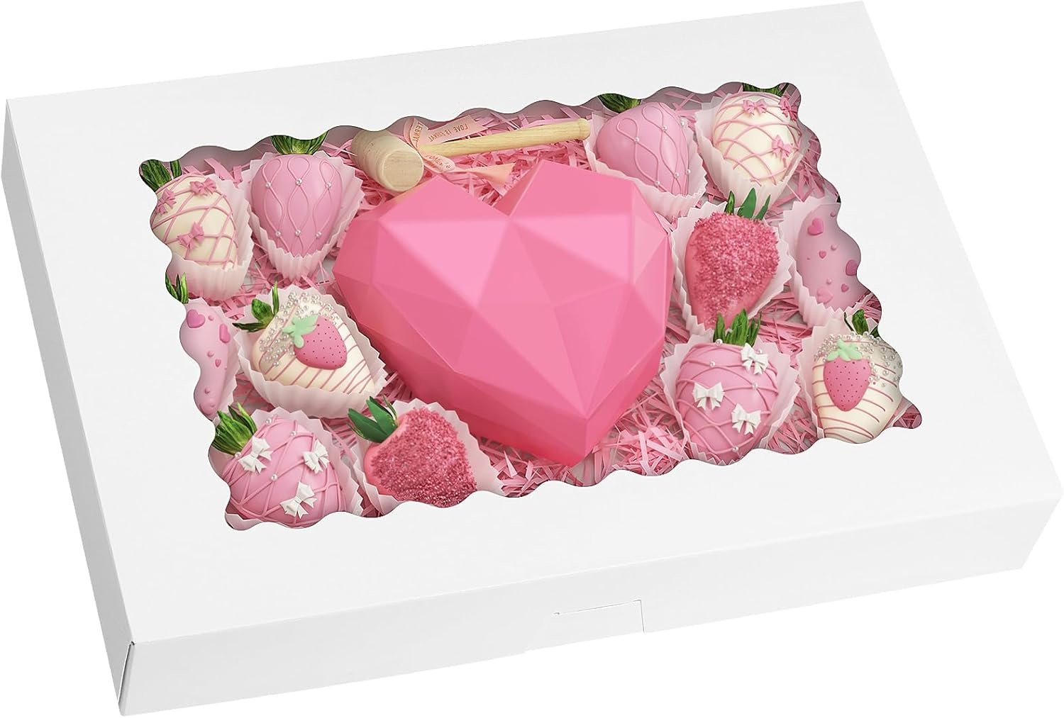 Wholesale 25pcs Cookie Boxes with Window 16x11x2.5in Large Auto-Popup Bakery Boxes for Treats Desserts Chocolate Covered Strawberries Pies Muffins Donuts Manufacturer Wholesale 25pcs Cookie Boxes with Window 16x11x2.5in Large Auto-Popup Bakery Boxes for Treats Desserts Chocolate Covered Strawberries Pies Muffins Donuts Manufacturer