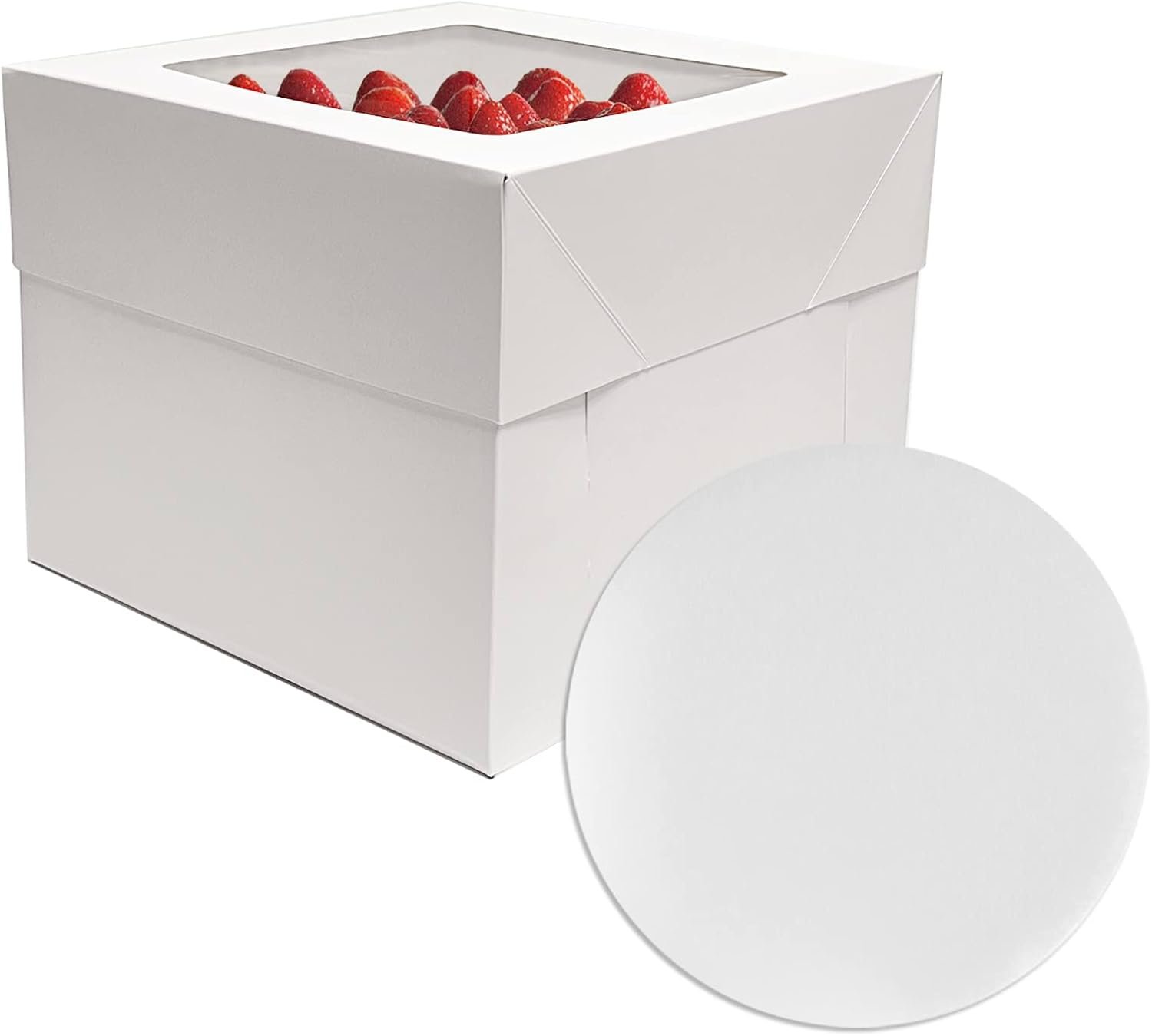 Wholesale 3 Sets 10x10x8 Inches Cake Boxes with Boards for Bakery Manufacturer