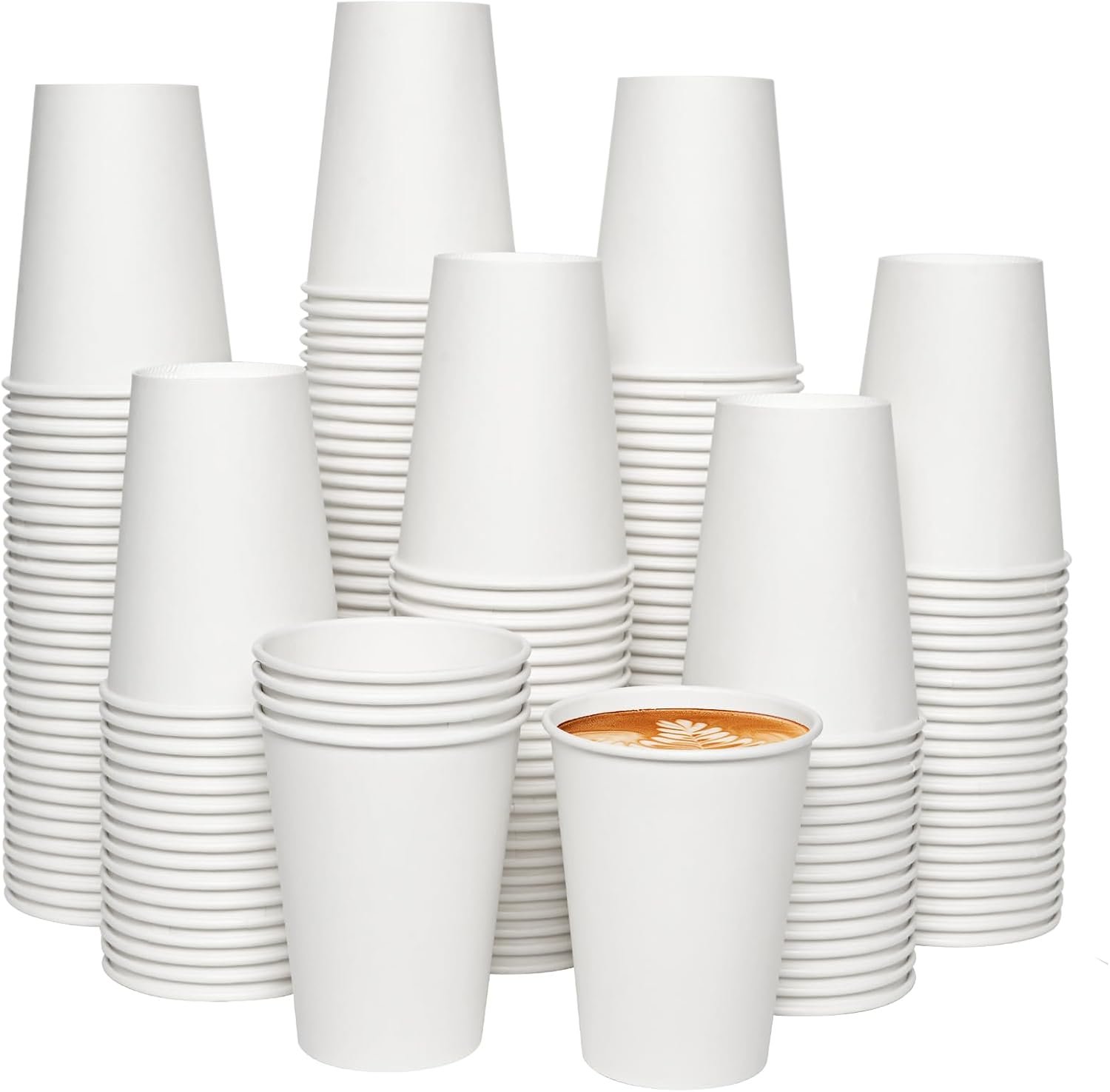 Wholesale 300 Pack Disposable White 12 oz Paper Coffee Cups for Hot Beverages and Water Ideal for Thanksgiving Christmas Parties Manufacturer Wholesale 300 Pack Disposable White 12 oz Paper Coffee Cups for Hot Beverages and Water Ideal for Thanksgiving Christmas Parties Manufacturer