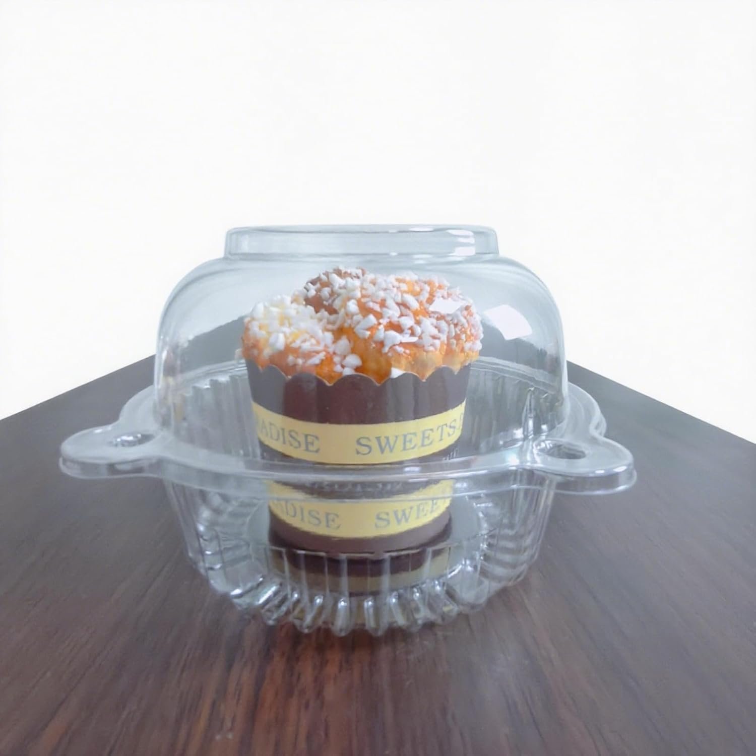 Wholesale 50 pc Jumbo Muffin Containers Plastic Cupcake Holders Transparent Large Size Manufacturer