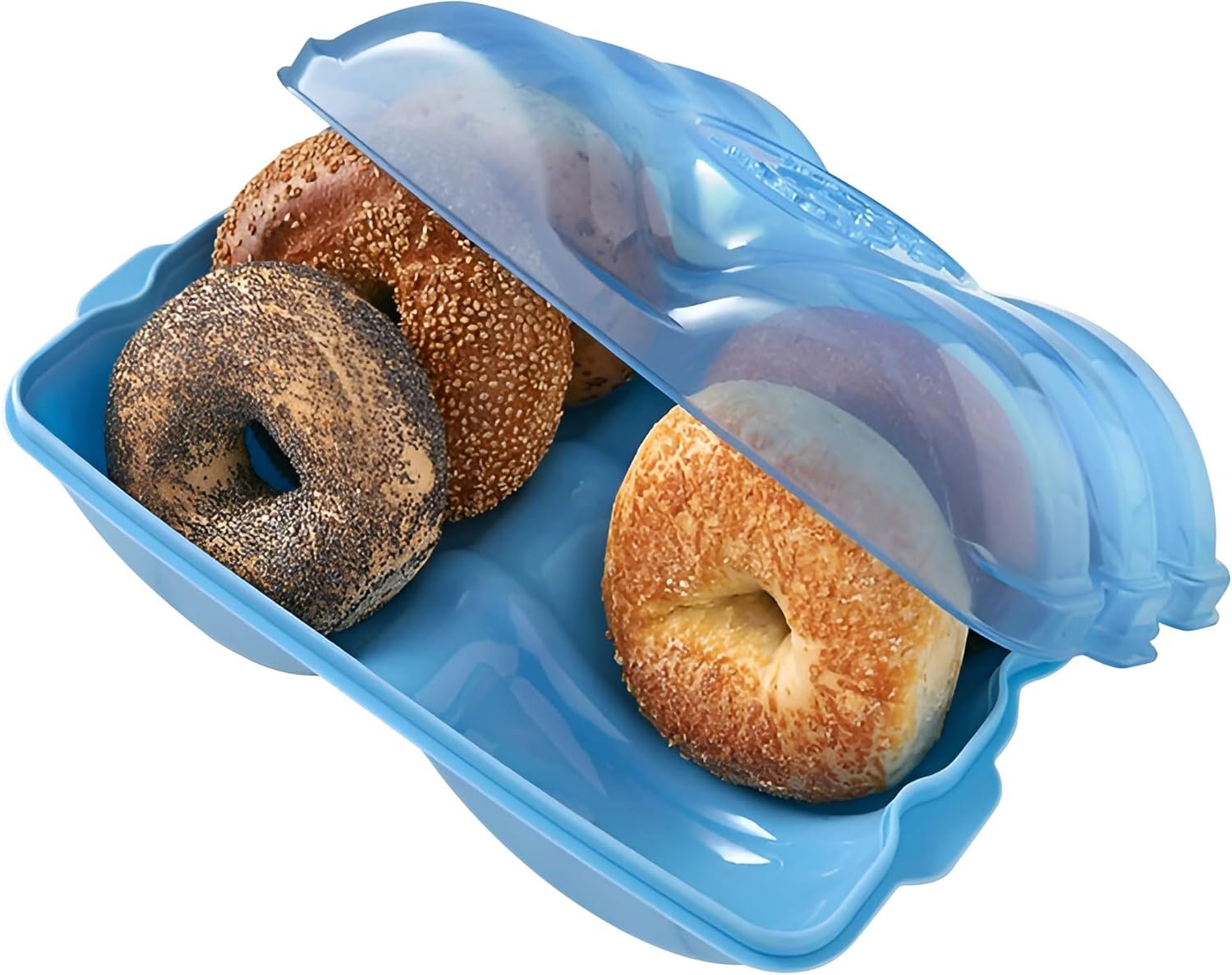 Wholesale Airtight Reusable BPA-Free Bagel Storage Holder Holds 6 Bagels Manufacturer