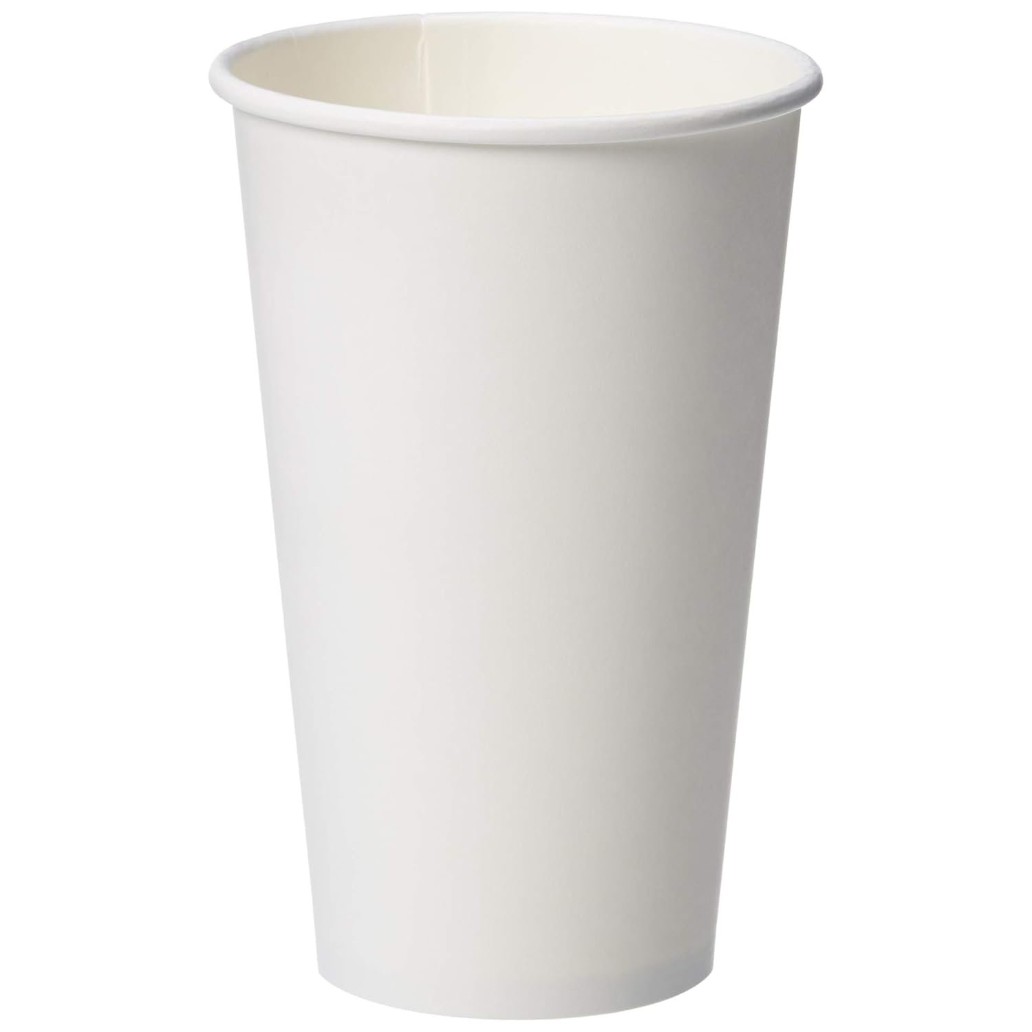 Wholesale Compostable Disposable Coffee Cups for Hot and Cold Drinks Leak-Proof Paper 16 Ounces White 500 Count Manufacturer