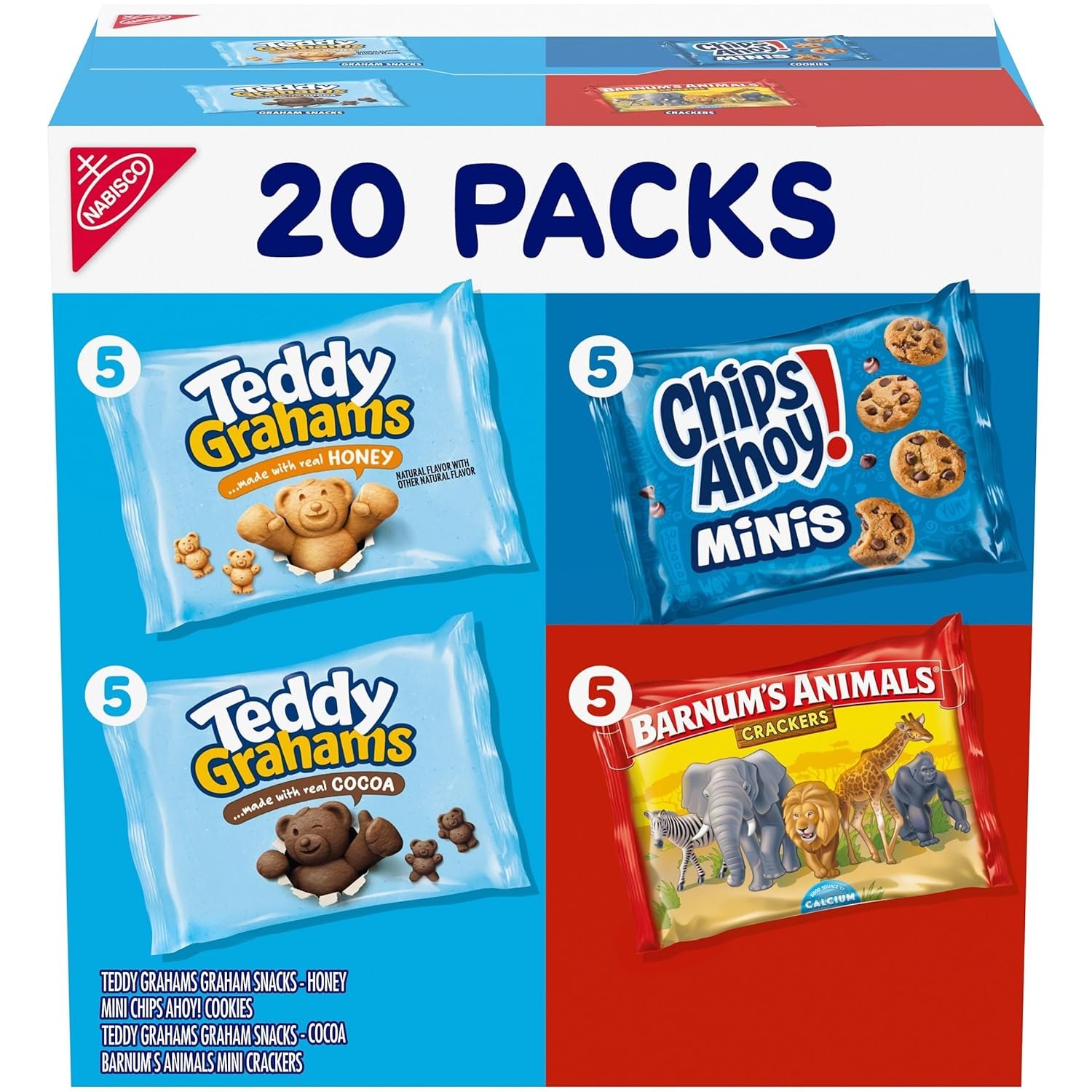 Wholesale Fun Shapes Variety Pack Animal Crackers Graham Crackers Chocolate Chip Cookies 20 Snack Packs Manufacturer Wholesale Fun Shapes Variety Pack Animal Crackers Graham Crackers Chocolate Chip Cookies 20 Snack Packs Manufacturer