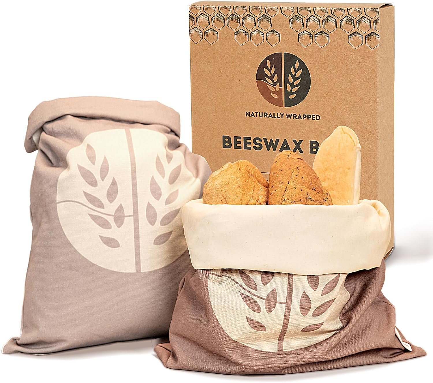 Wholesale Reusable Beeswax Bread Bags XL Extra Thick Cotton 2 Pack for Sourdough Storage Manufacturer