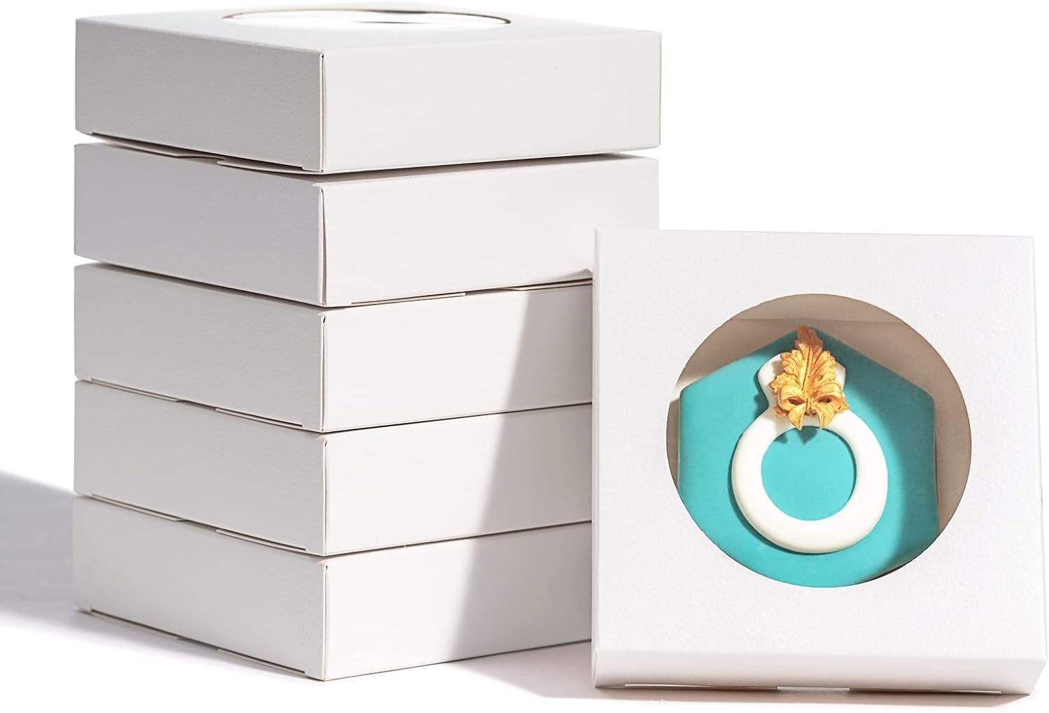 Wholesale Valentine Cookie Gift Boxes with Window 4 3/8