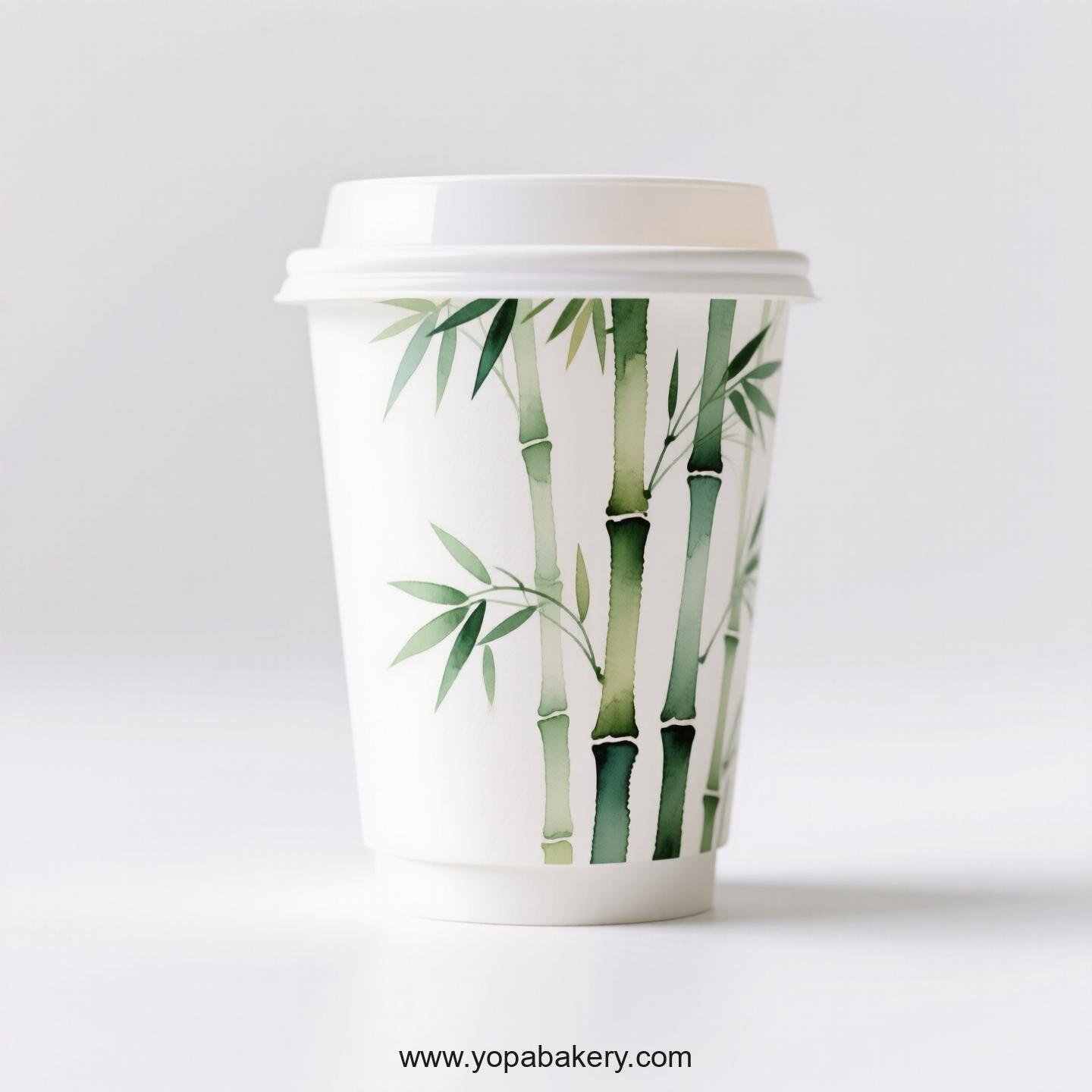 Bamboo Design Coffee Paper Cups: Green Business Solution