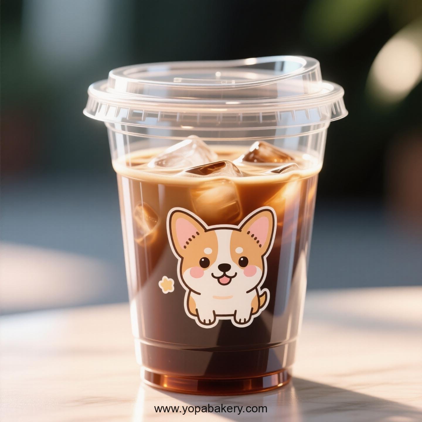 Chihuahua Dog Themed Clear Plastic Cups - Disposable PP & PET Coffee Cups with Lids