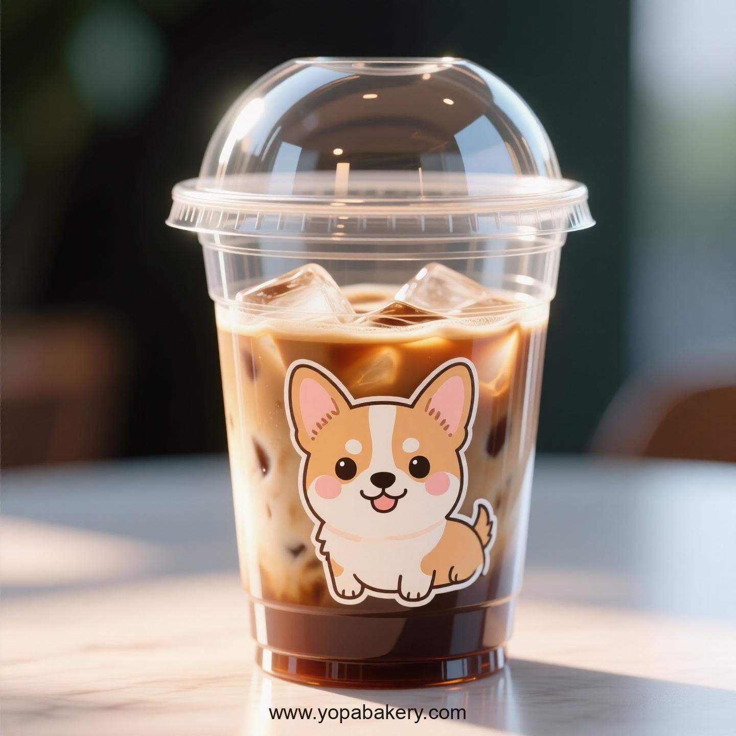 Chihuahua Dog Themed Clear Plastic Cups - Disposable PP & PET Coffee Cups with Lids
