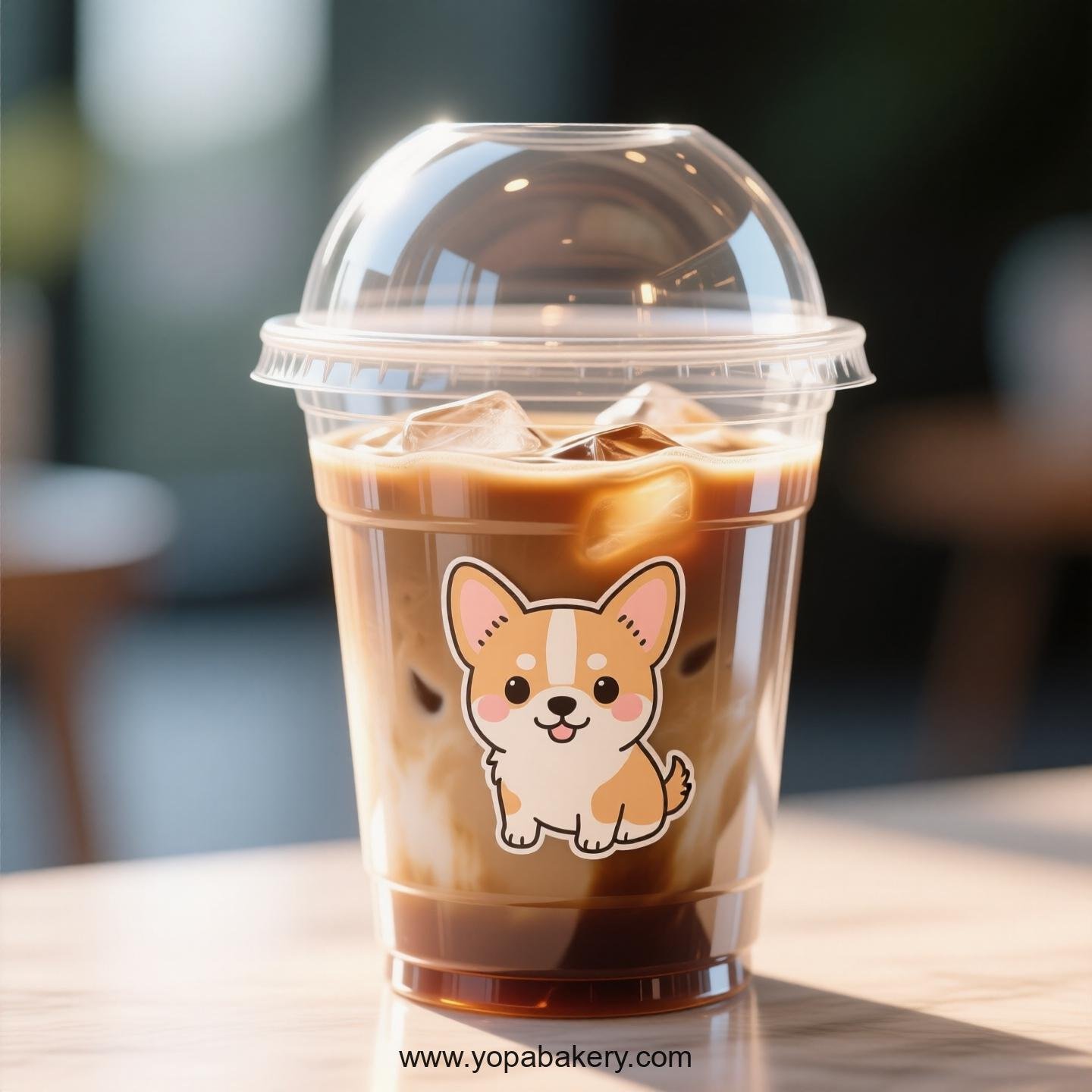 Chihuahua Dog Themed Clear Plastic Cups - Disposable PP & PET Coffee Cups with Lids