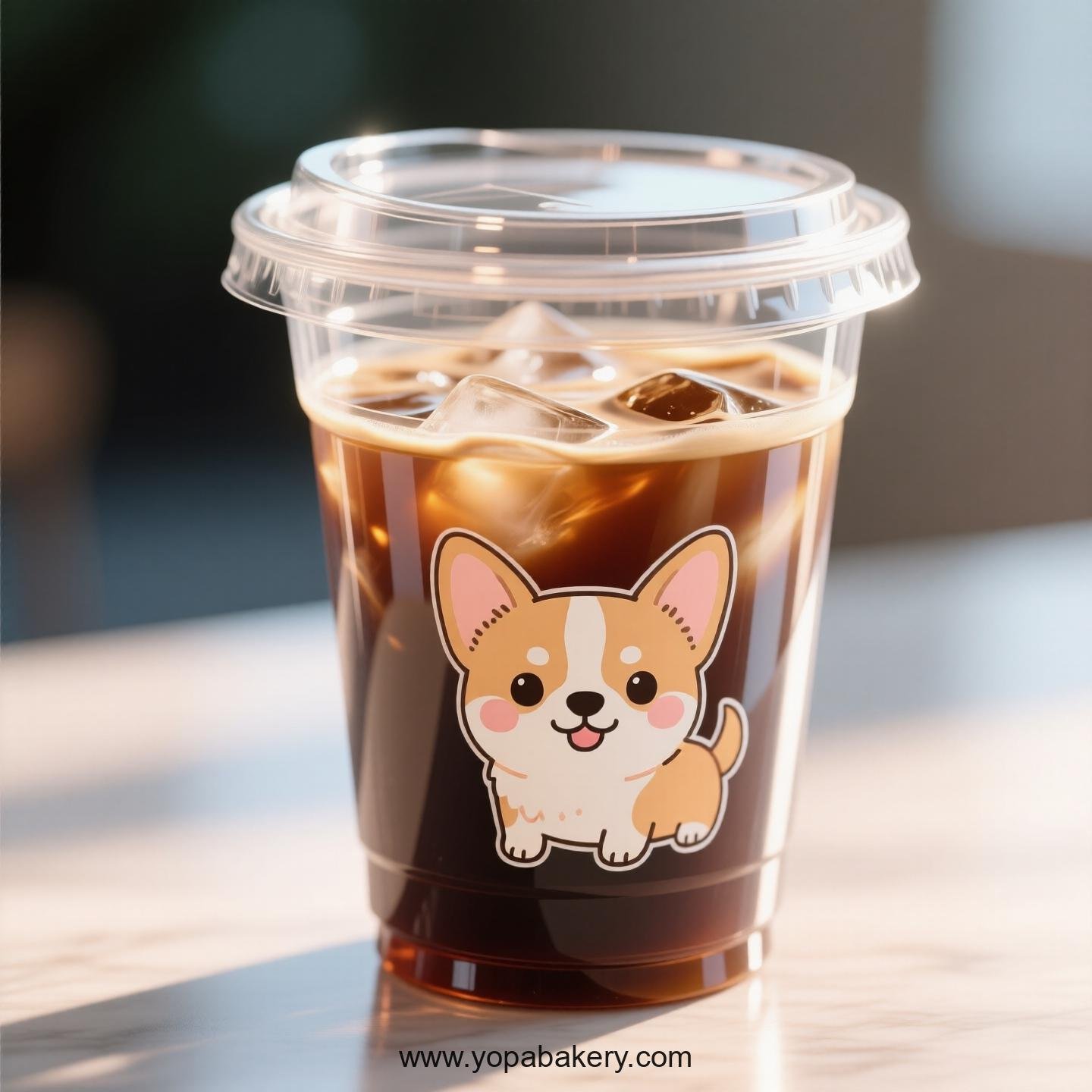 Chihuahua Dog Themed Clear Plastic Cups - Disposable PP & PET Coffee Cups with Lids