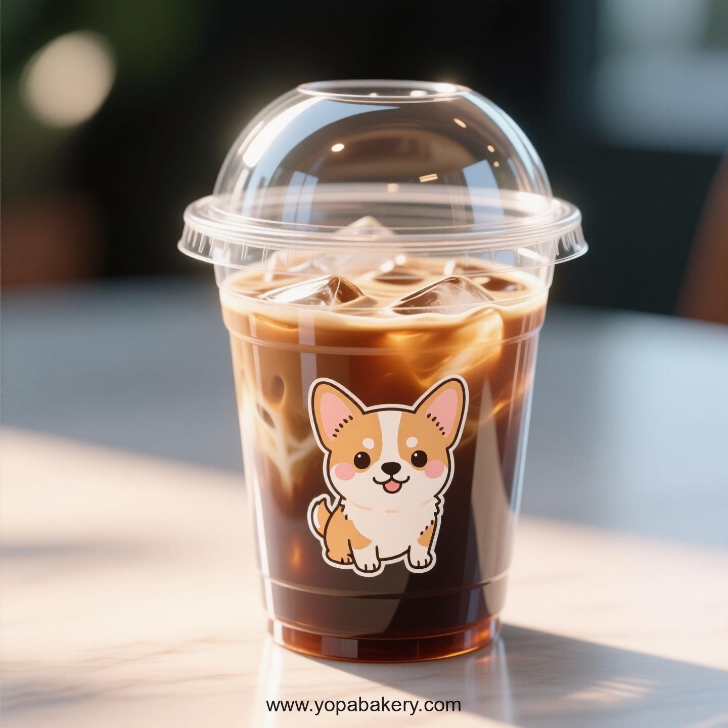 Chihuahua Dog Themed Clear Plastic Cups - Disposable PP & PET Coffee Cups with Lids