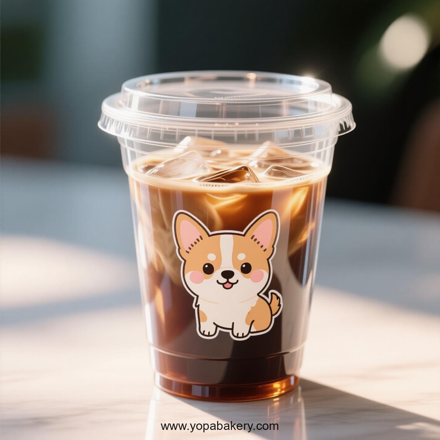 Chihuahua Dog Themed Clear Plastic Cups - Disposable PP & PET Coffee Cups with Lids