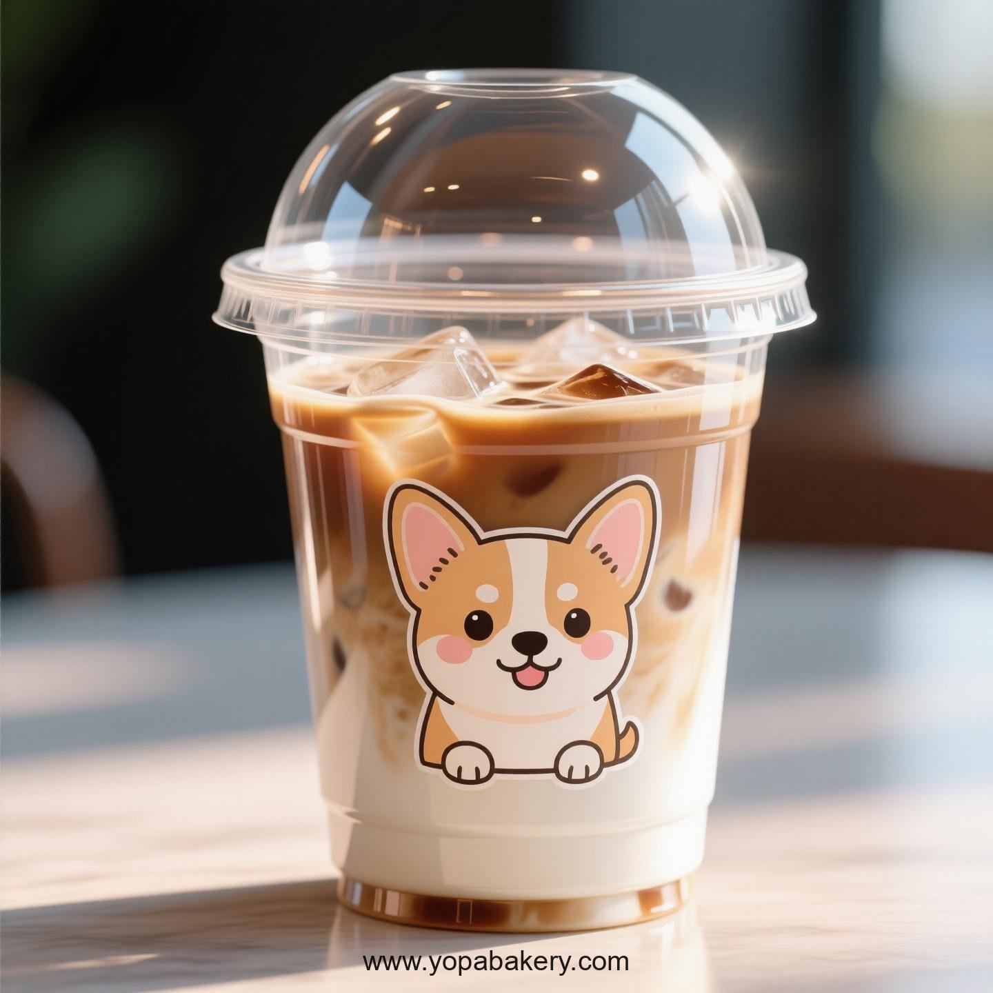 Chihuahua Dog Themed Clear Plastic Cups - Disposable PP & PET Coffee Cups with Lids