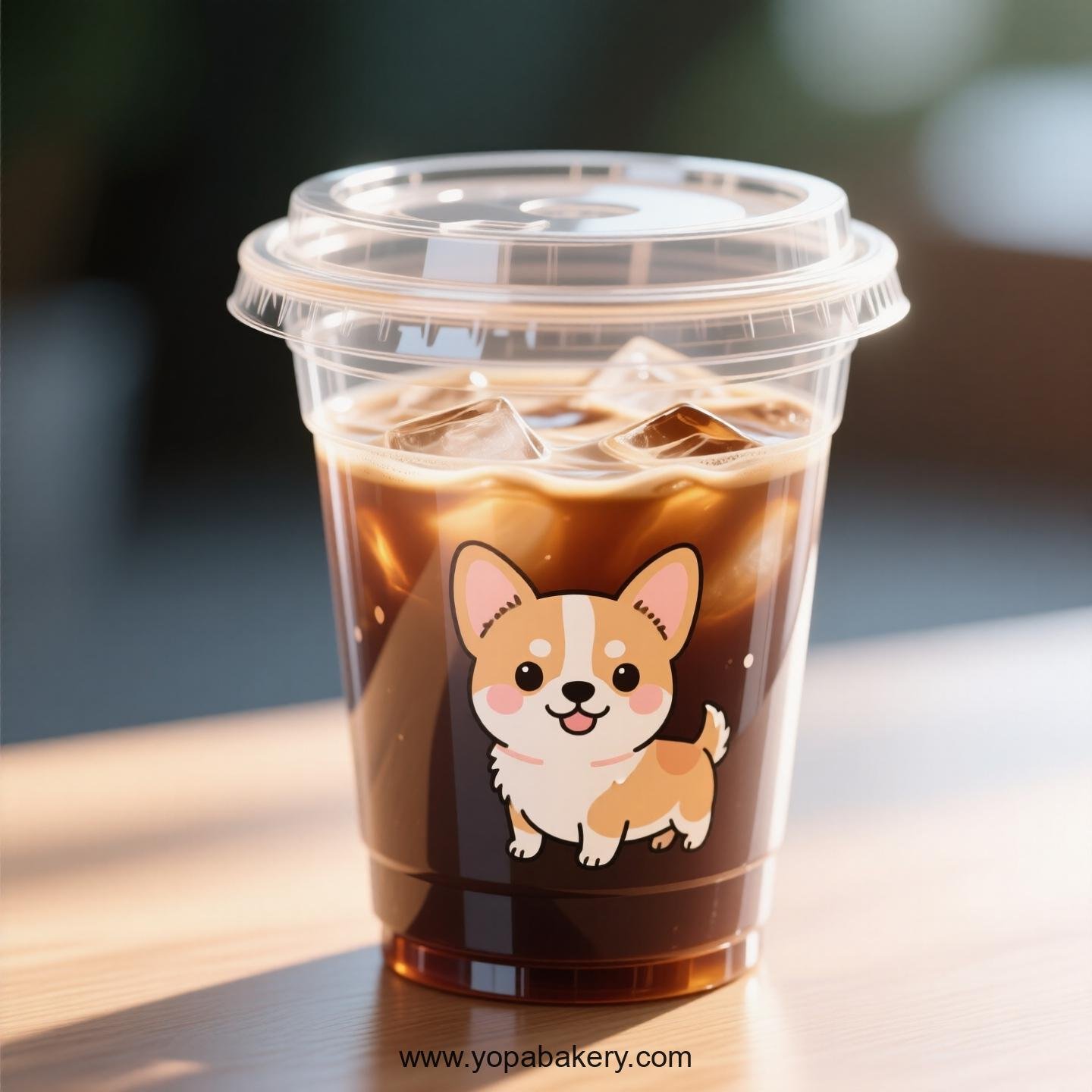 Chihuahua Dog Themed Clear Plastic Cups - Disposable PP & PET Coffee Cups with Lids