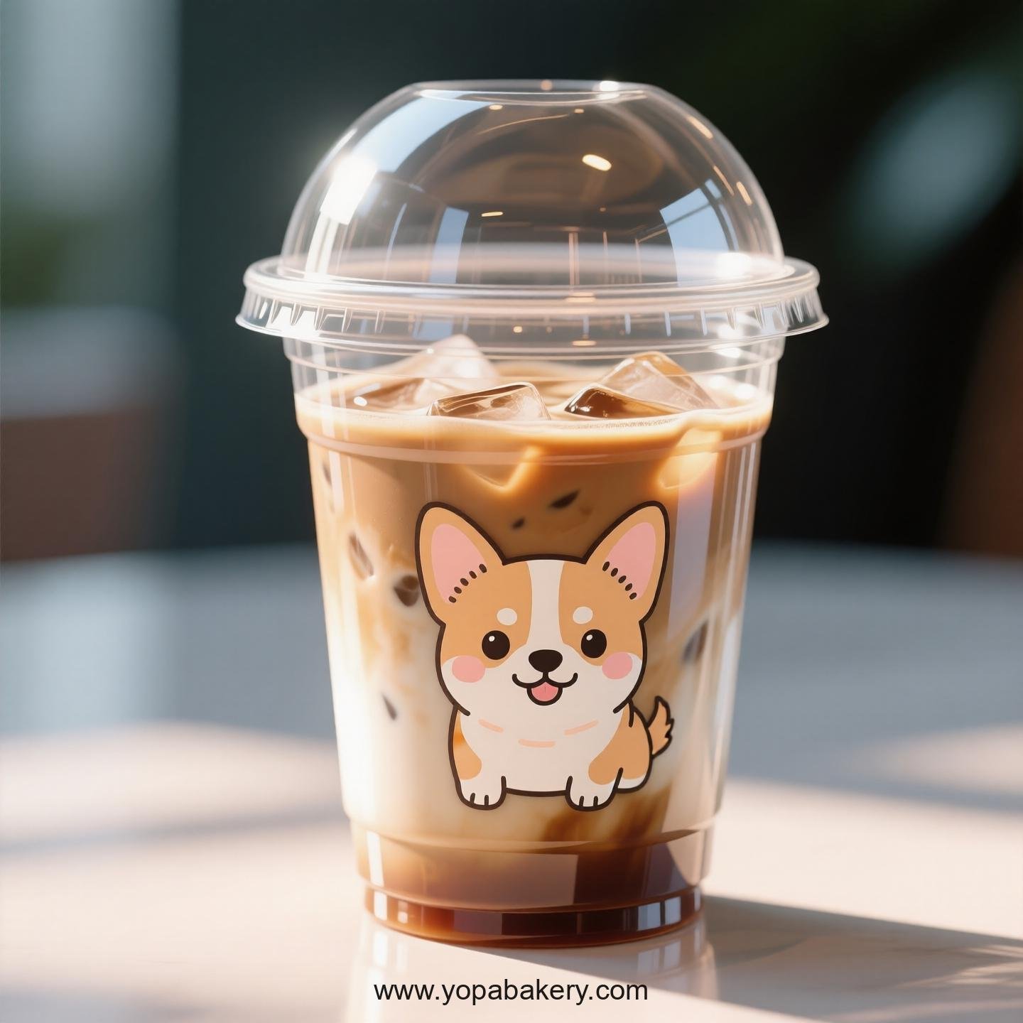 Chihuahua Dog Themed Clear Plastic Cups - Disposable PP & PET Coffee Cups with Lids
