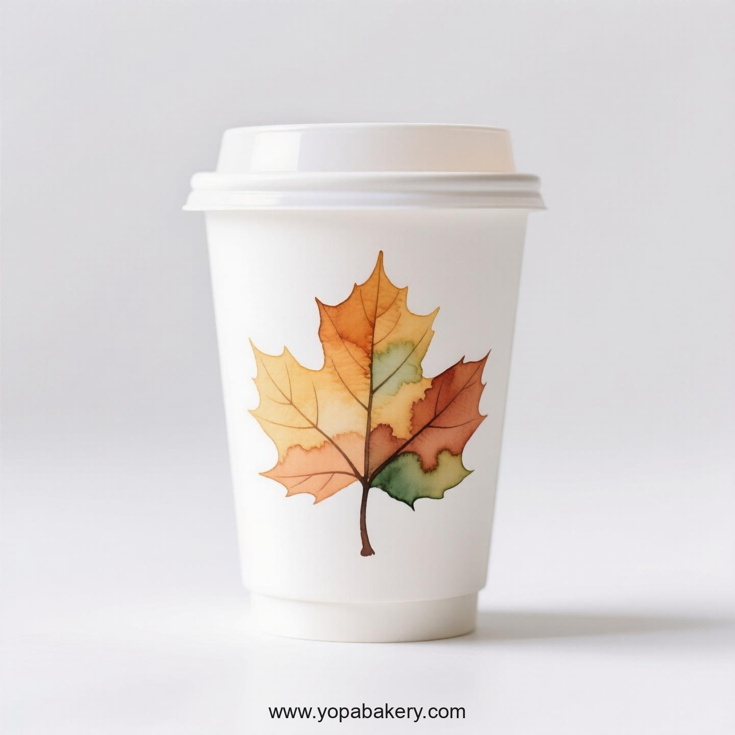 Chinese Parasol Tree Design Coffee Paper Cups: Commercial Grade